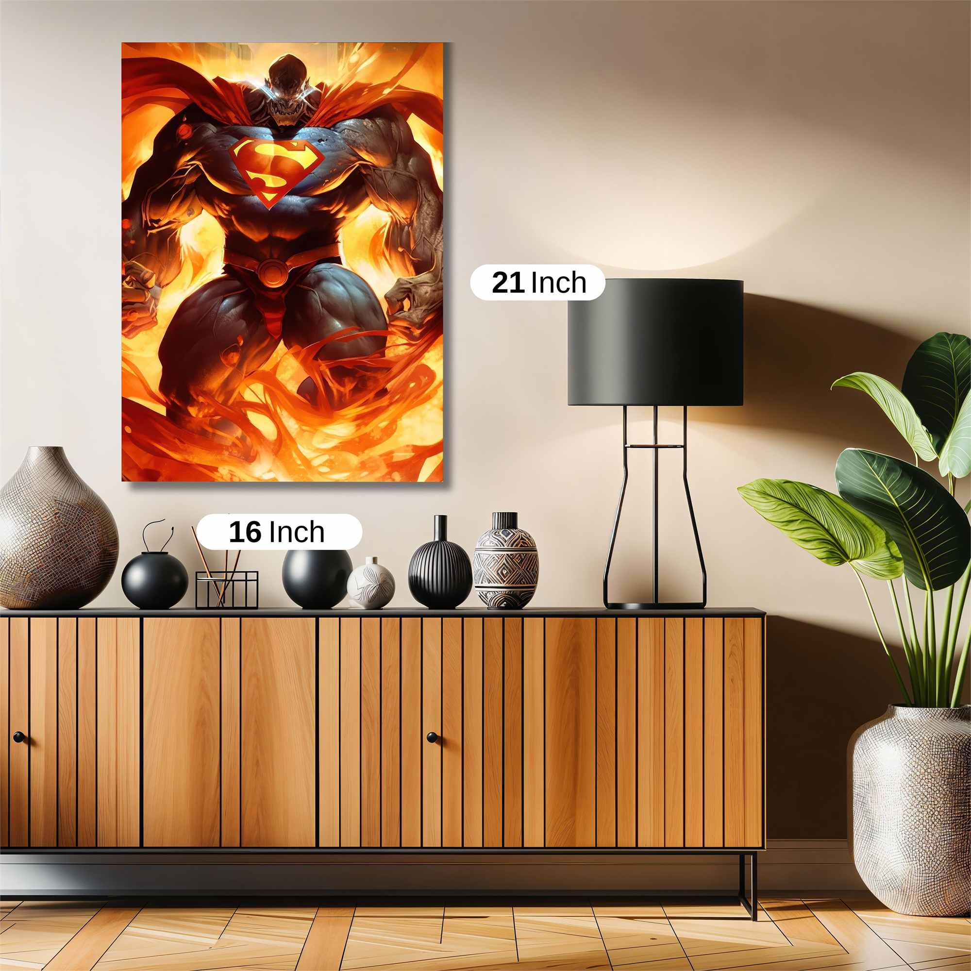 Superman Inferno Safe Wall Magnetic / M