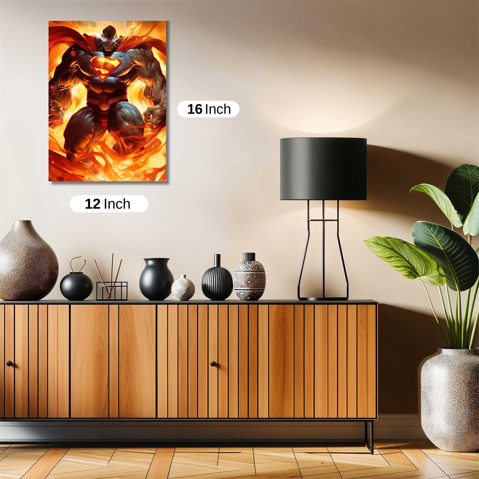 Superman Inferno Safe Wall Magnetic / M