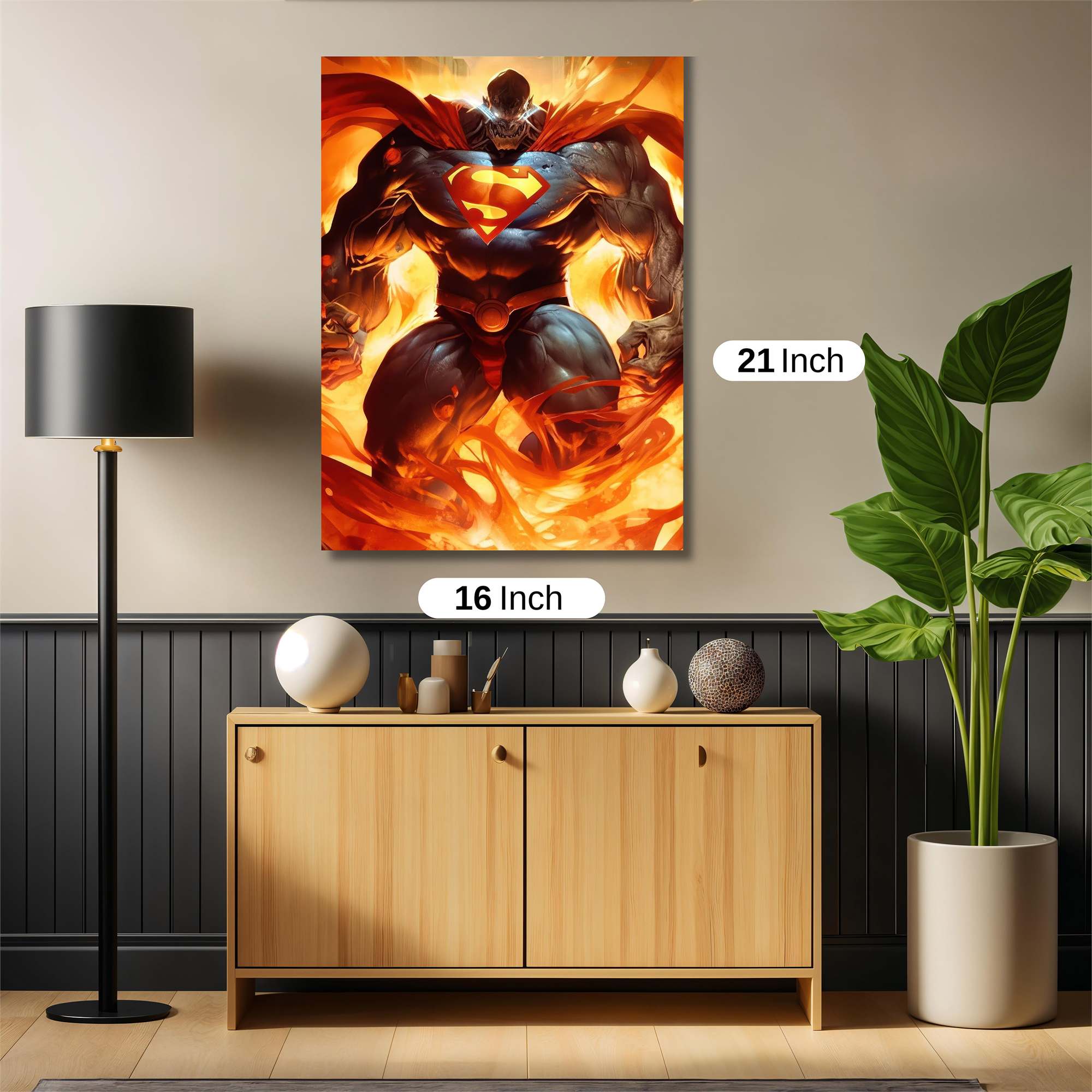 Superman Inferno Safe Wall Magnetic / M
