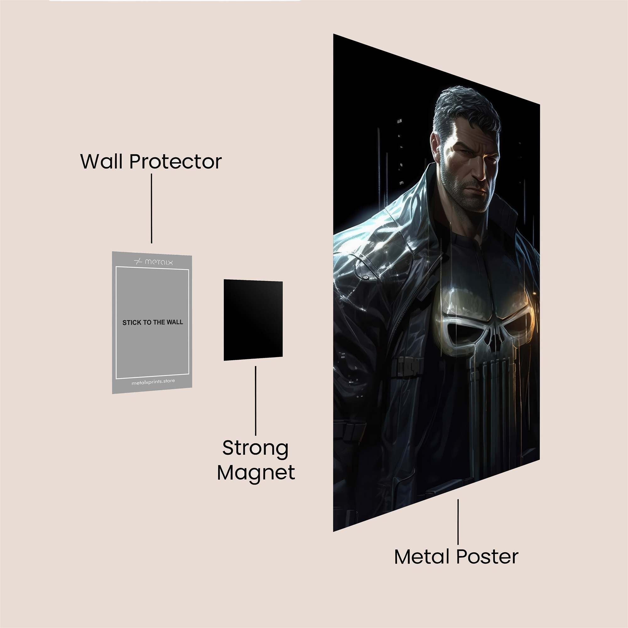Punisher Menace Safe Wall Magnetic / M