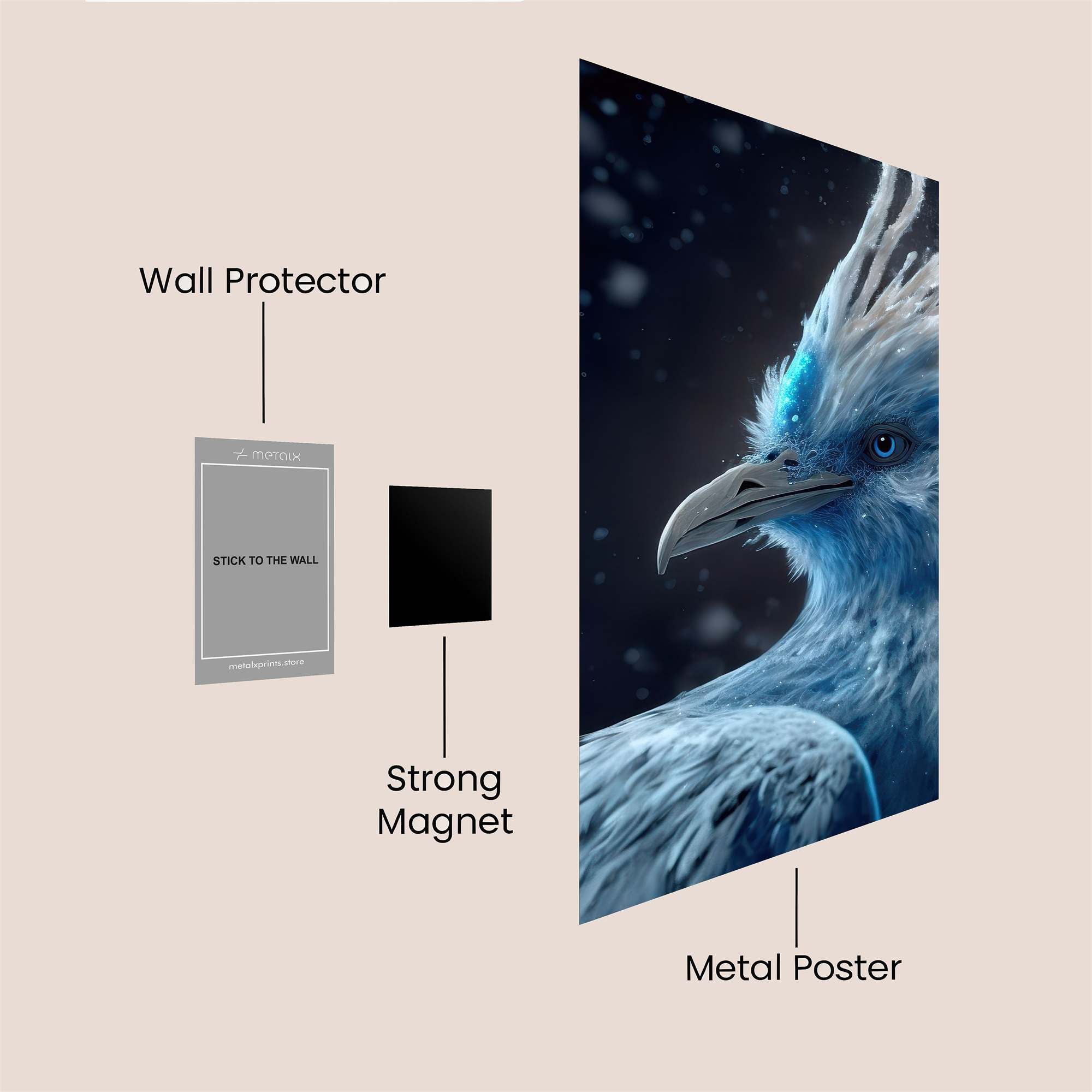 Azure Majesty Safe Wall Magnetic / M