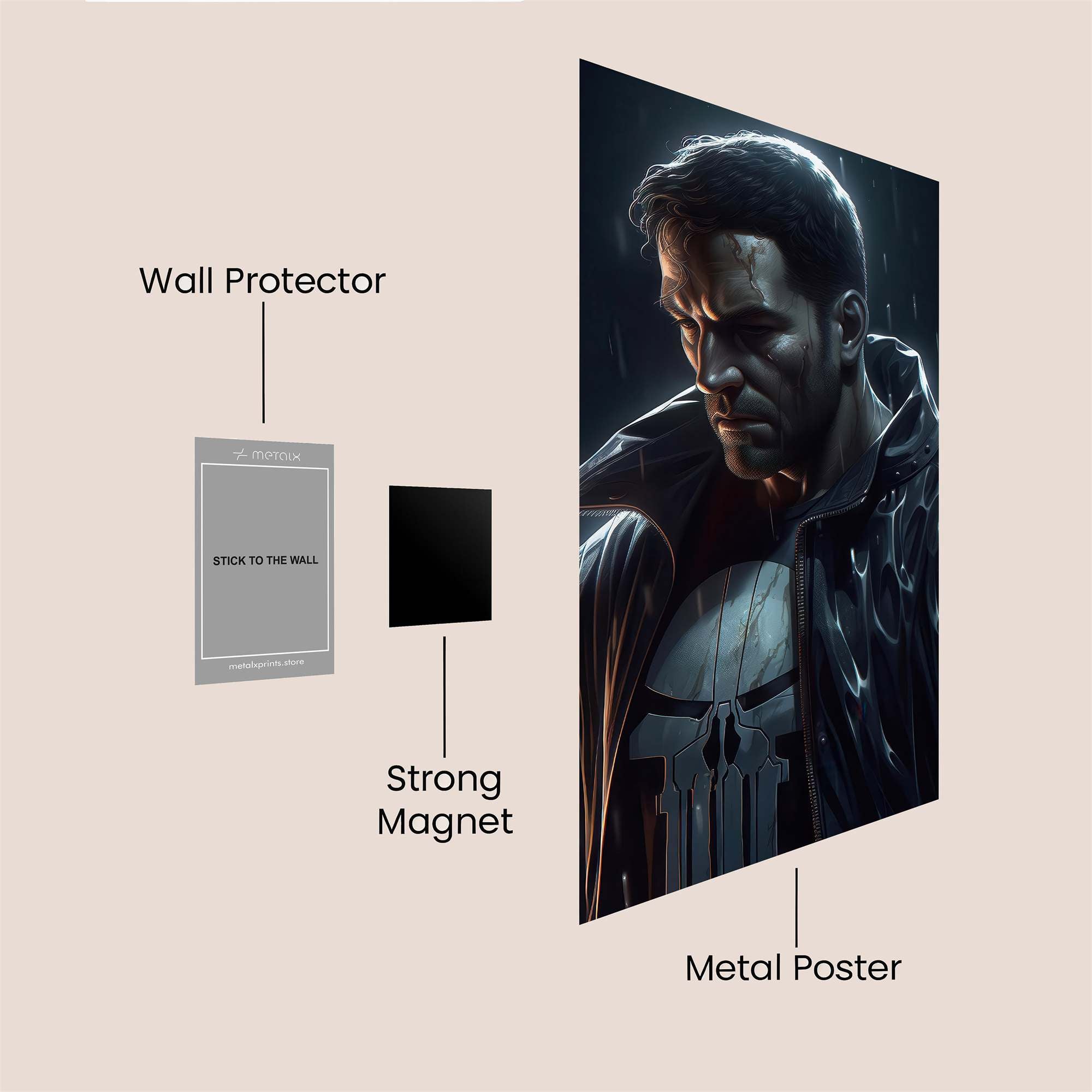 Punisher Vengeance Safe Wall Magnetic / M