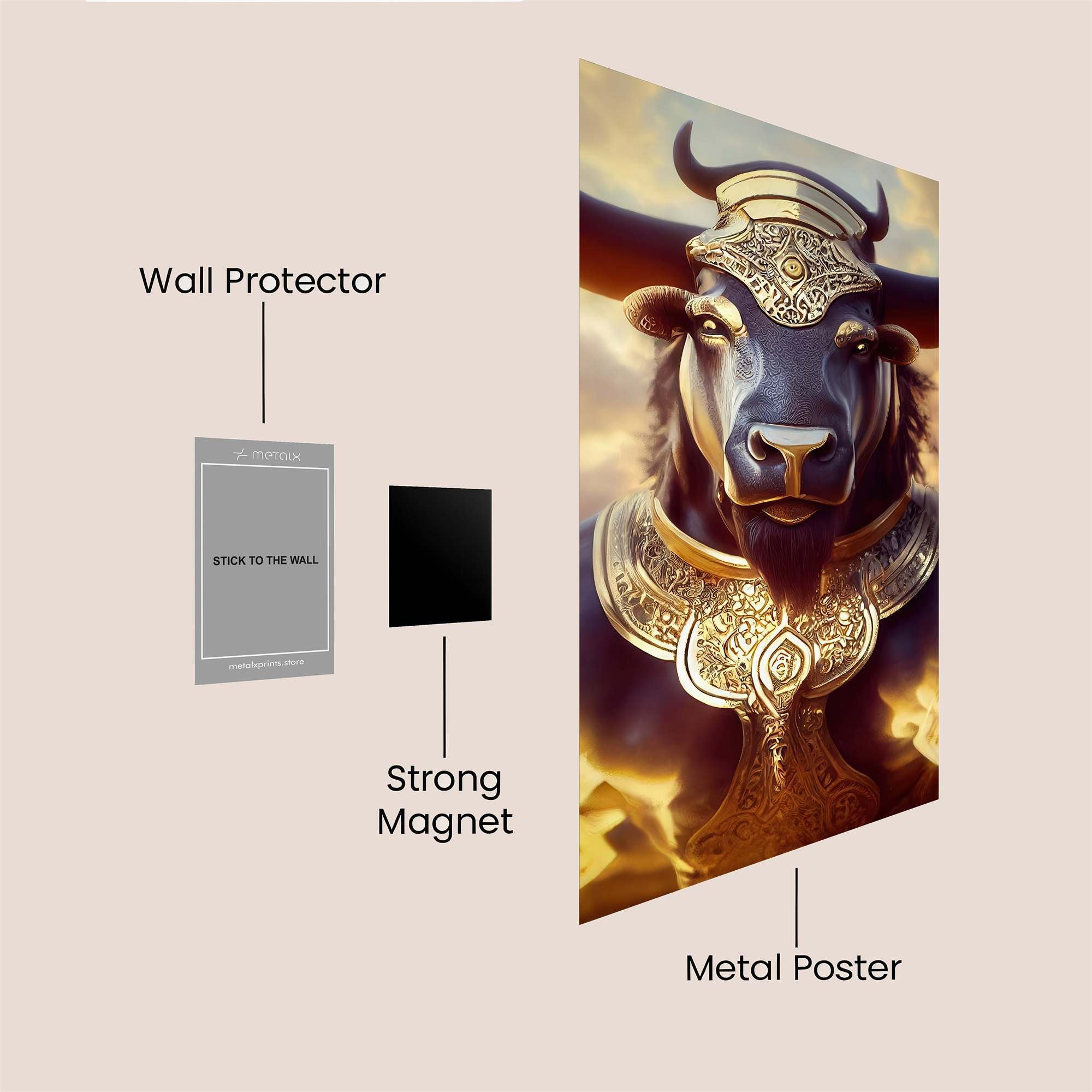 Majestic Bull Safe Wall Magnetic / M