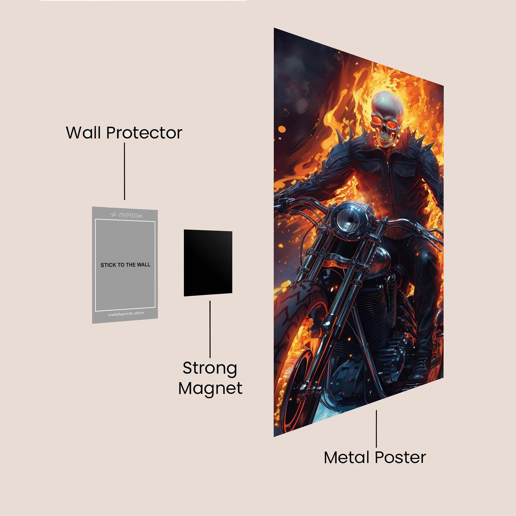 Rider Inferno Safe Wall Magnetic / M