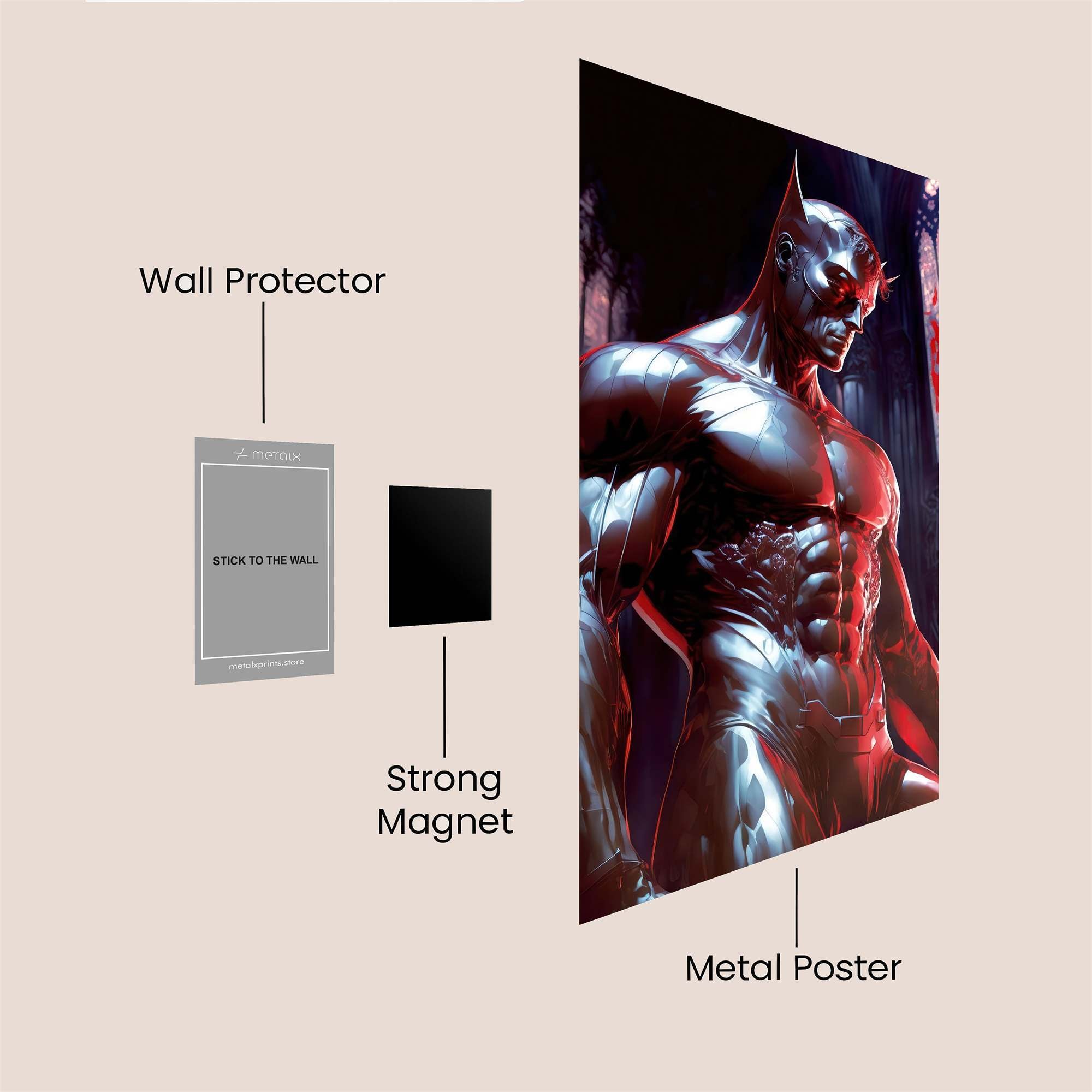 Dark Knightluminescence Safe Wall Magnetic / M