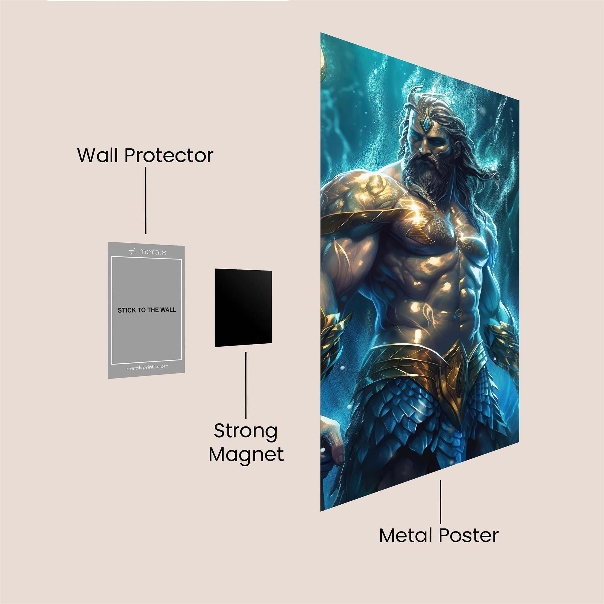 Poseidon Sovereign Safe Wall Magnetic / M