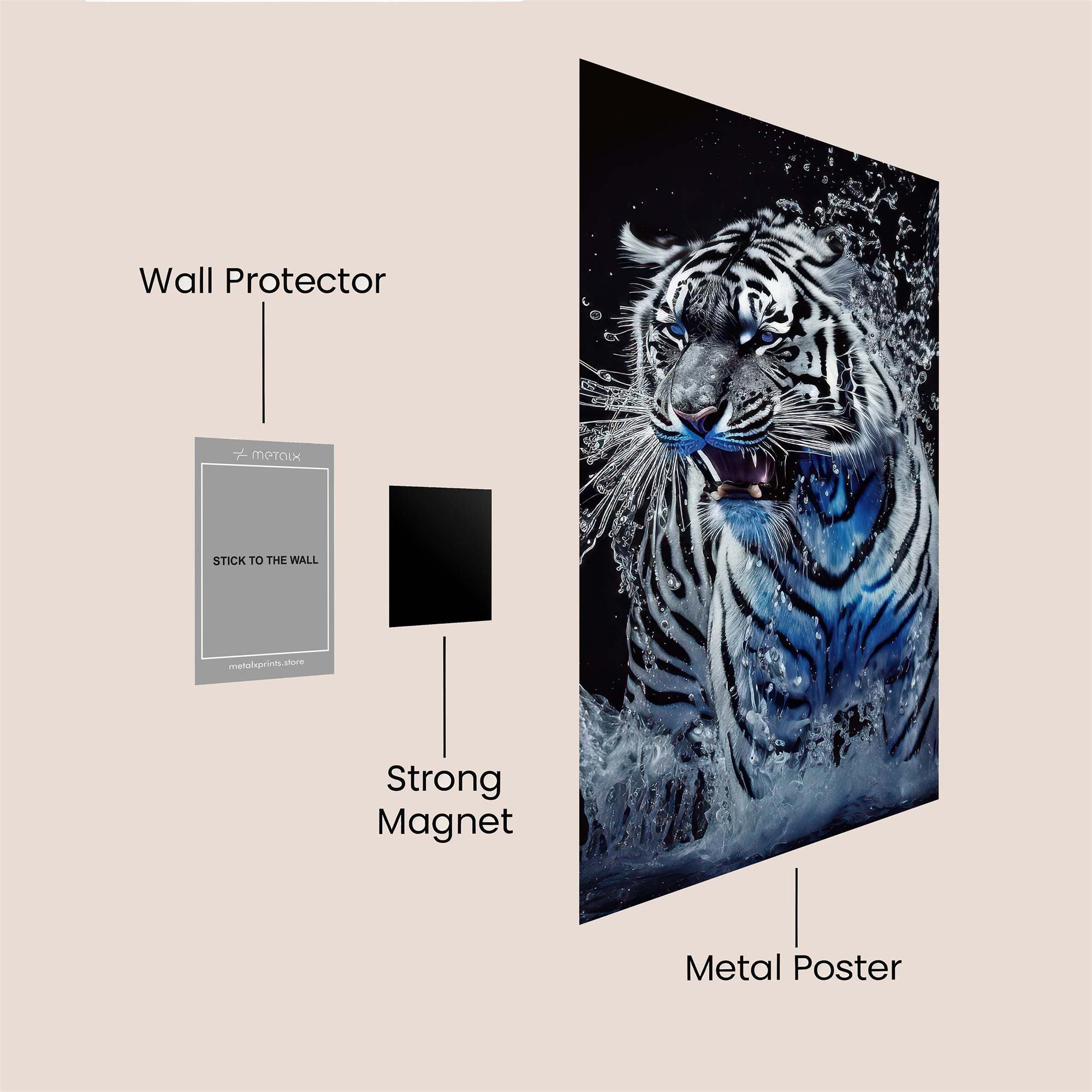 Tiger Surge Safe Wall Magnetic / M