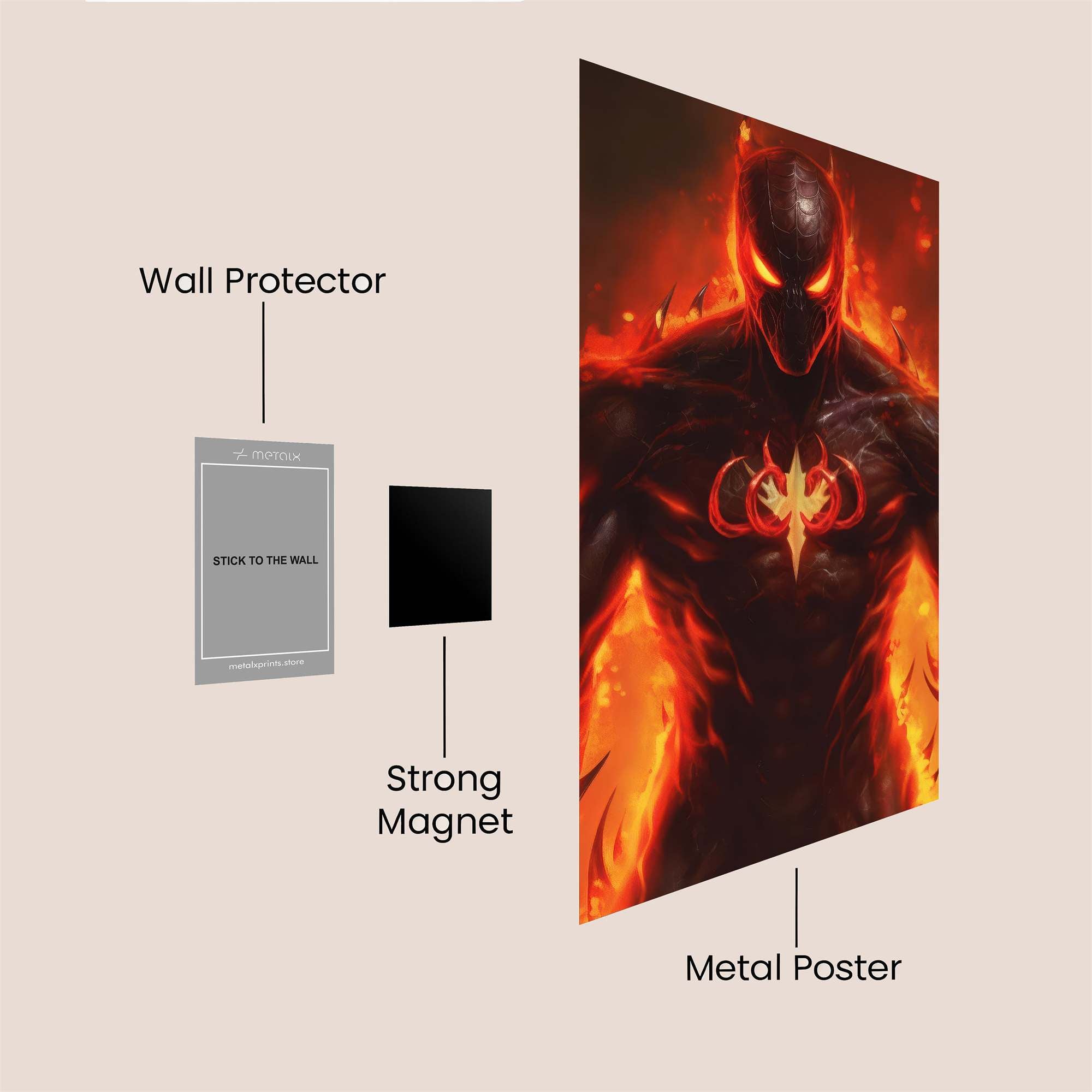 Inferno Specter Safe Wall Magnetic / M