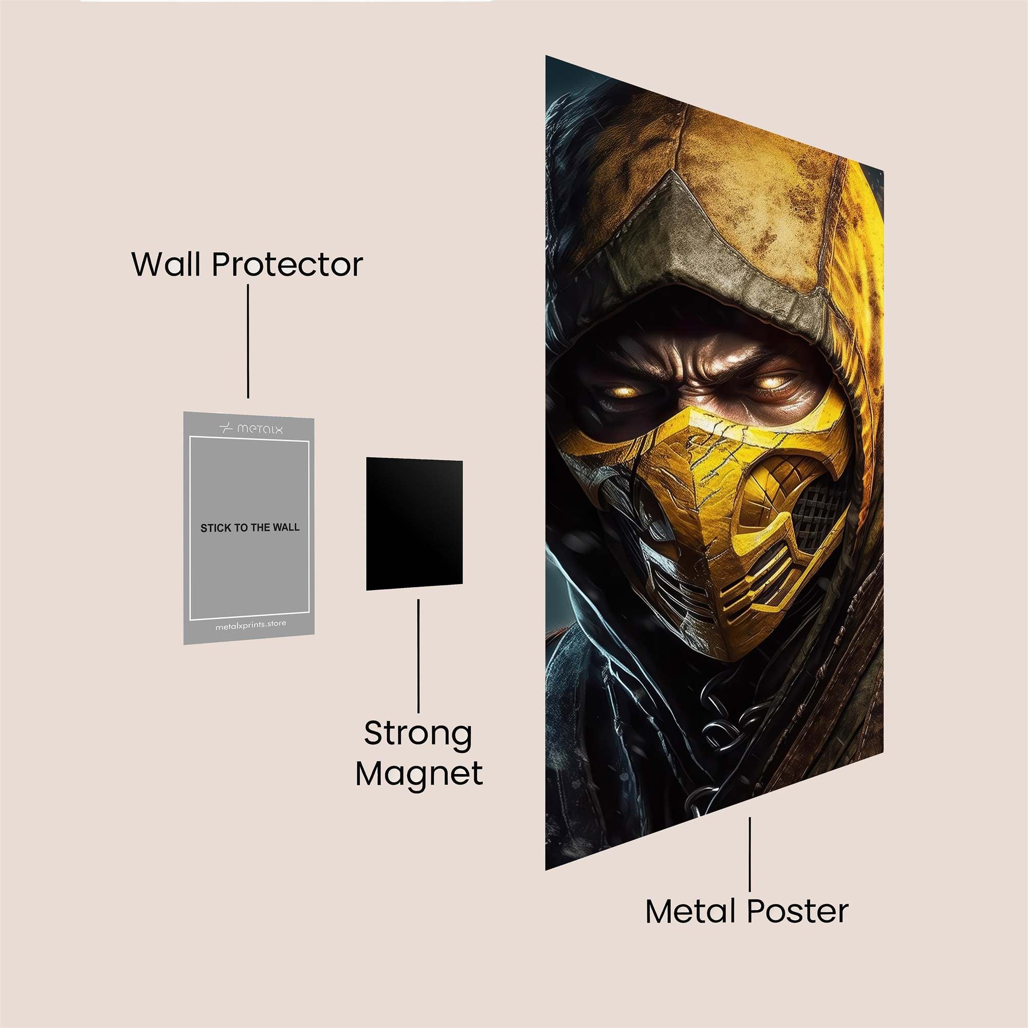 Scorpion Fierceness Safe Wall Magnetic / M