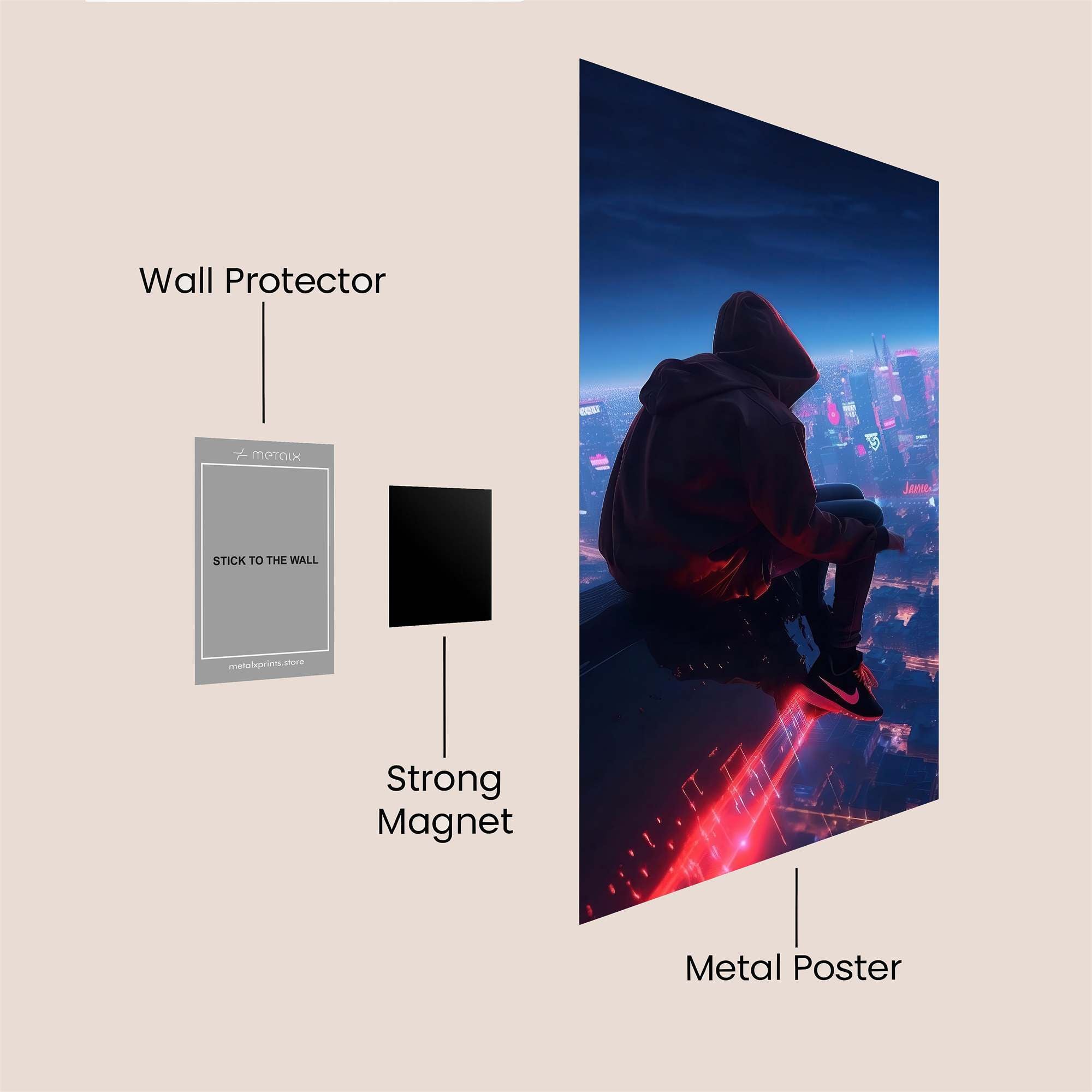 Skyline Reverie Safe Wall Magnetic / M