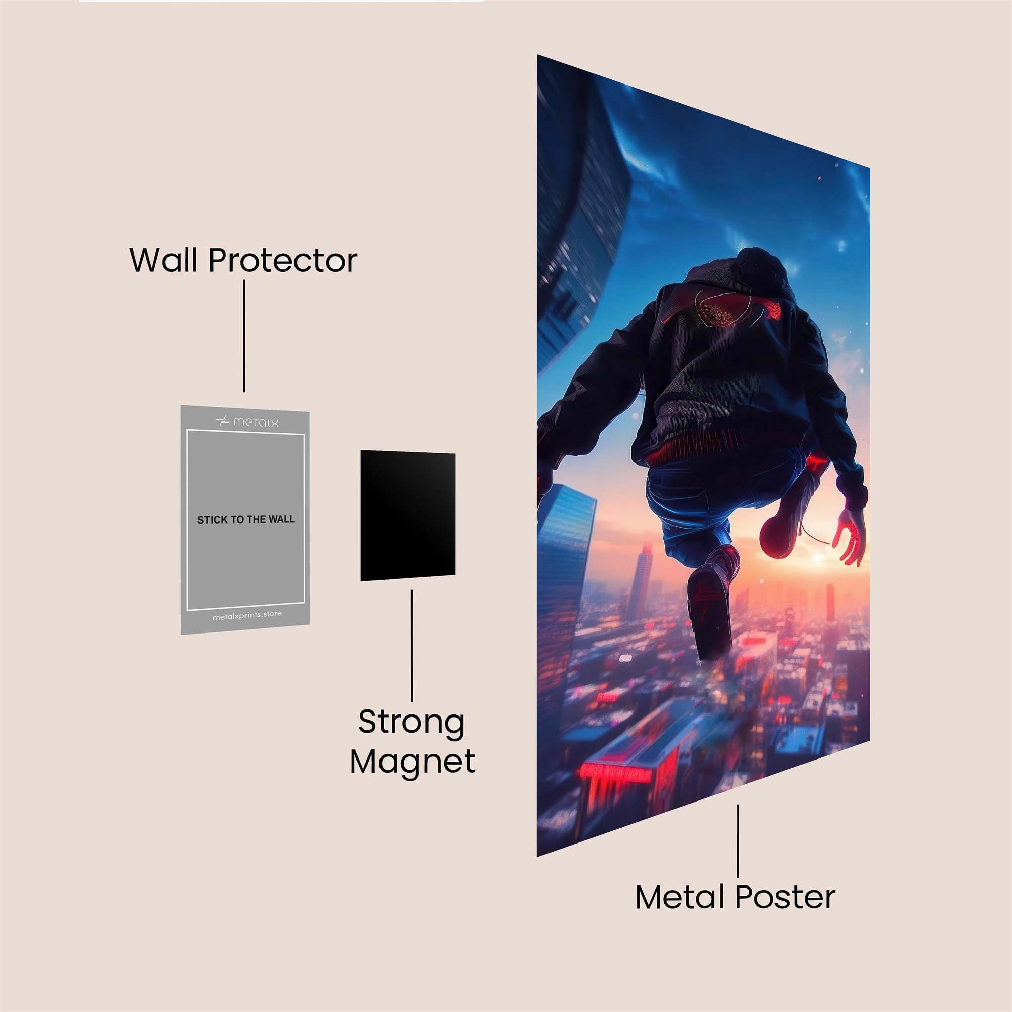 Skyward Surge Safe Wall Magnetic / M