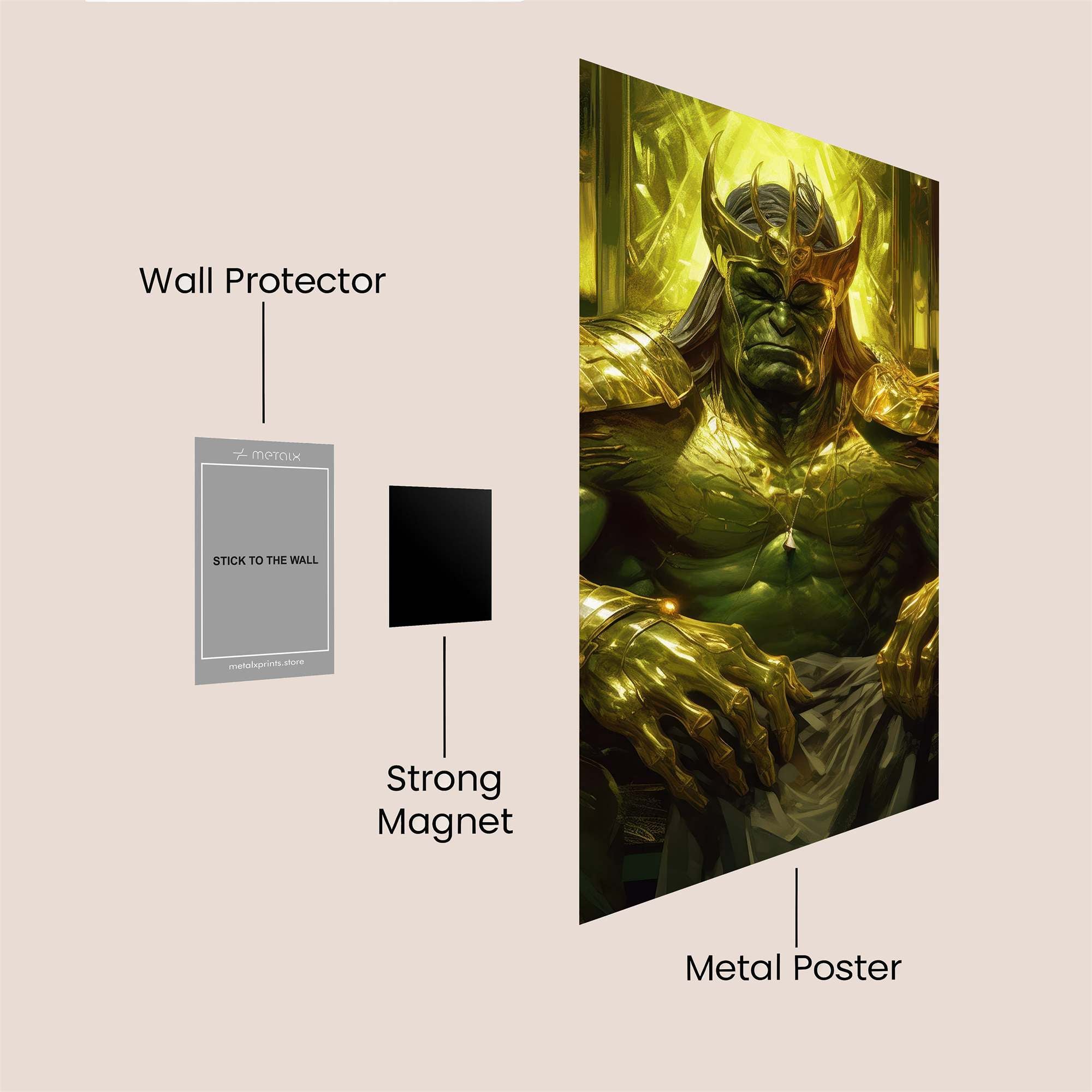 Hulk Majesty Safe Wall Magnetic / M