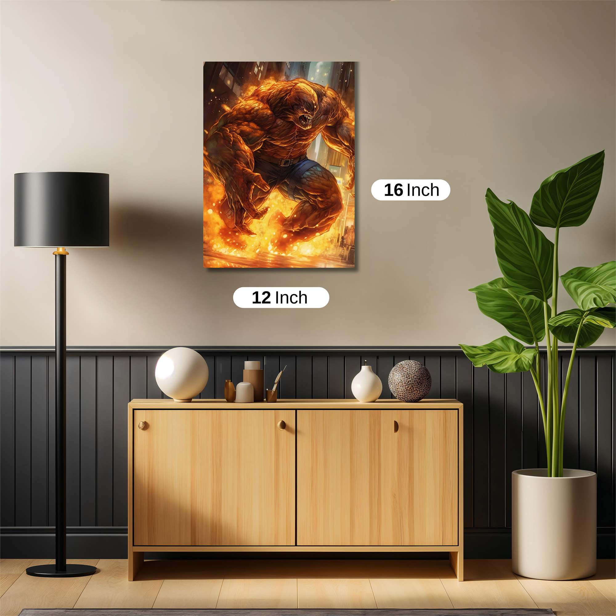 Fiery Rampage Safe Wall Magnetic / M