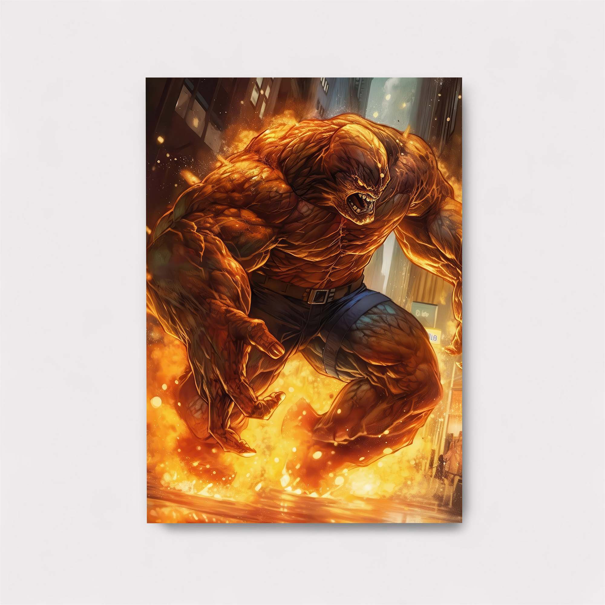 Fiery Rampage Safe Wall Magnetic / M