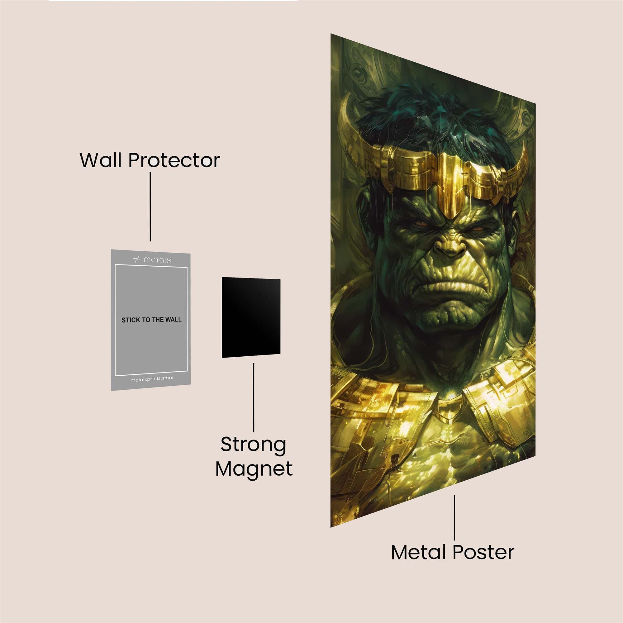 Hulk Majesty Safe Wall Magnetic / M