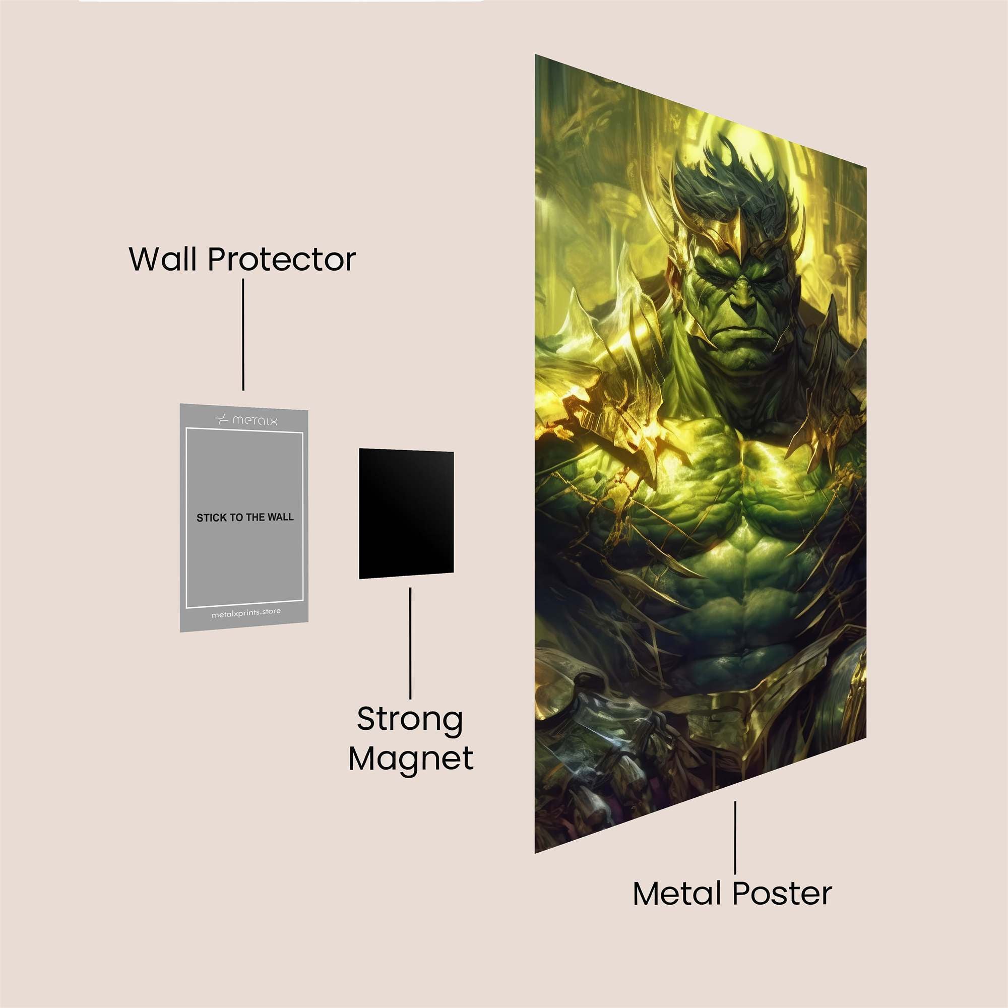 Hulk Majesty Safe Wall Magnetic / M