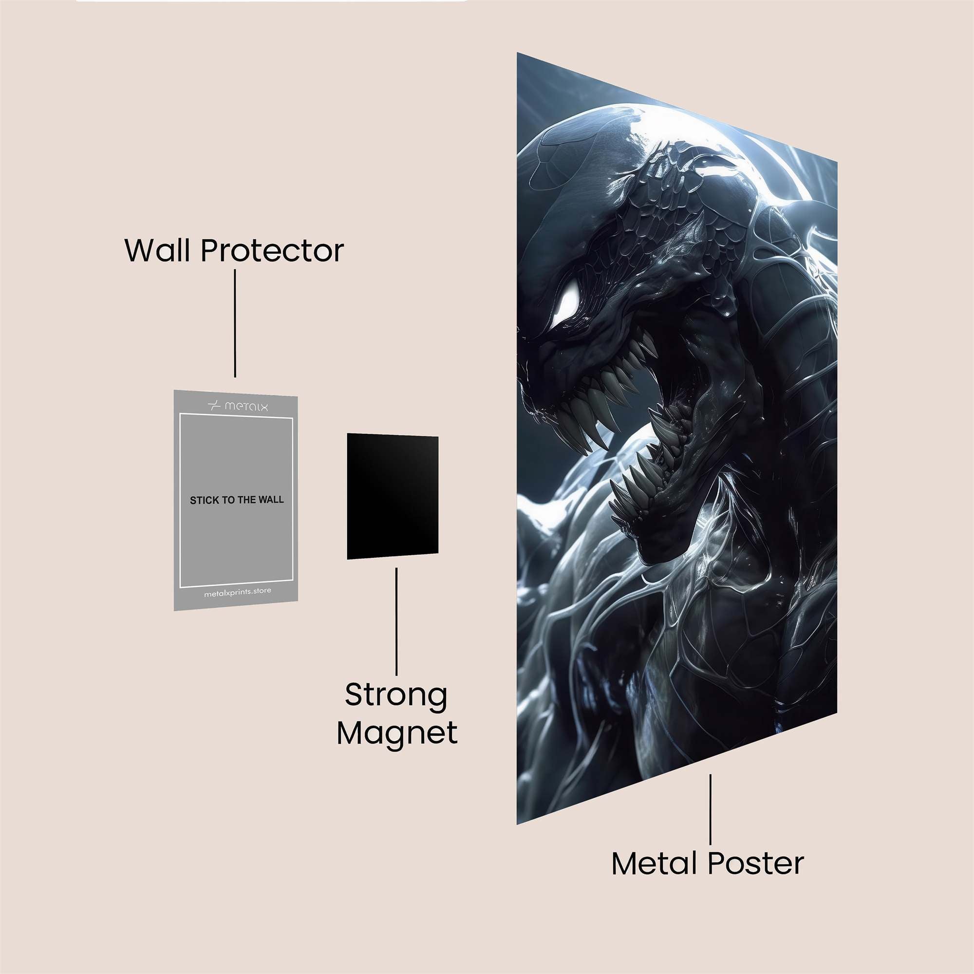 Venom Vortex Safe Wall Magnetic / M