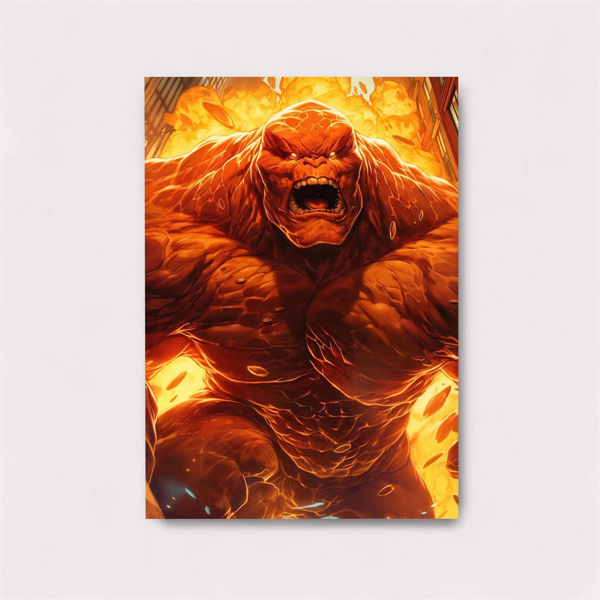 Fiery Rampage Safe Wall Magnetic / M