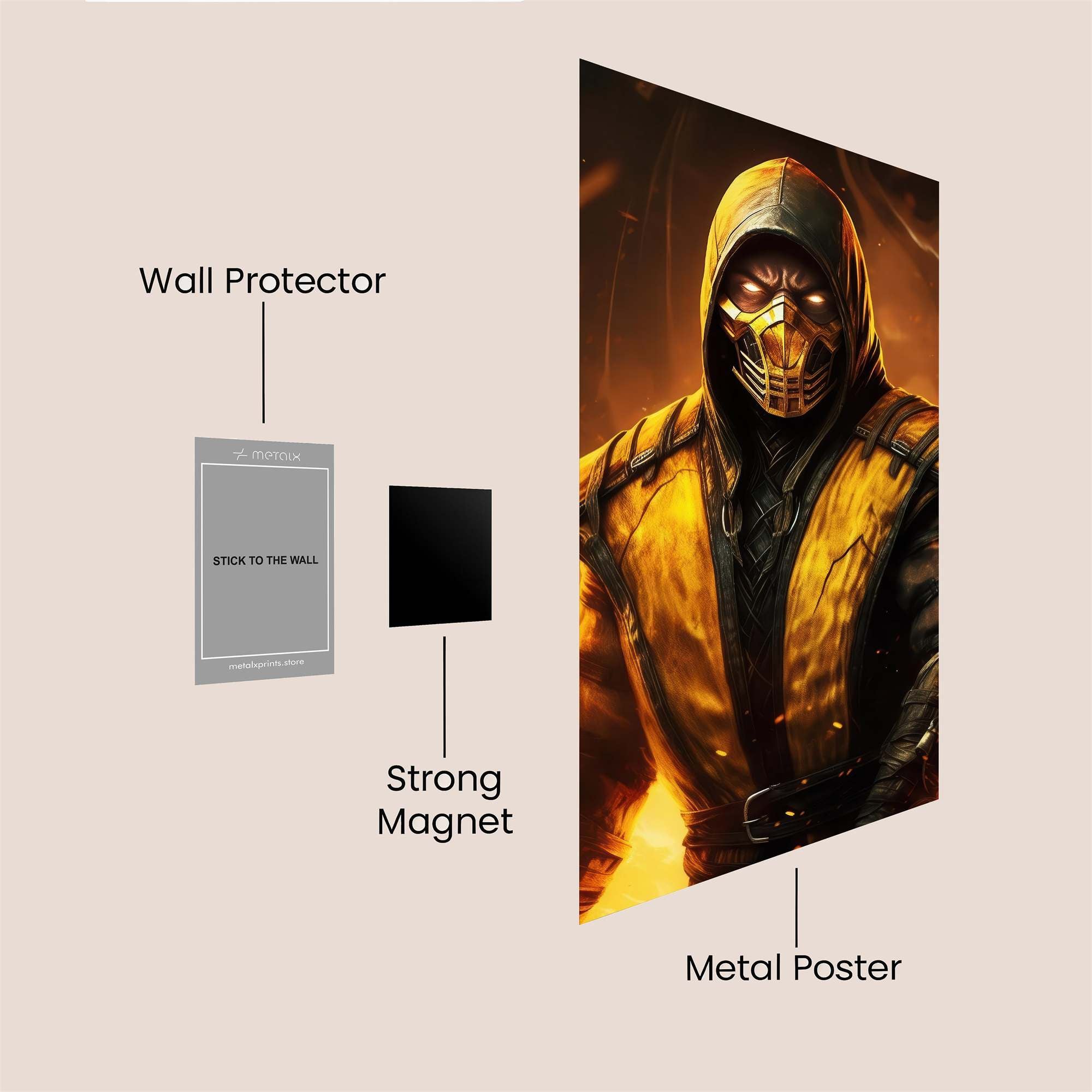 Scorpion's Inferno Safe Wall Magnetic / M