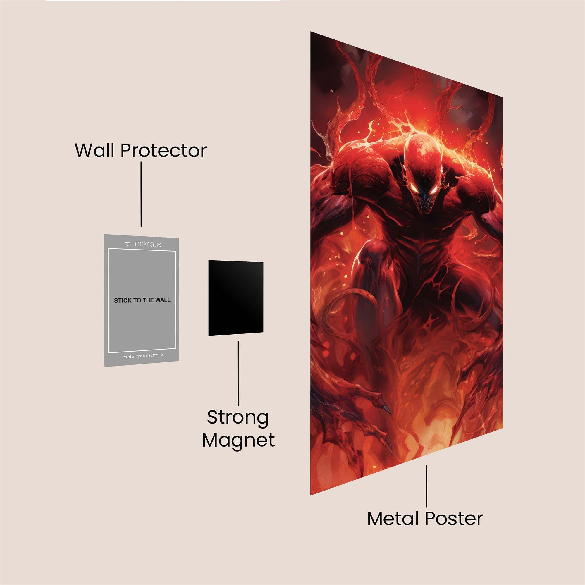 Carnage Fury Safe Wall Magnetic / M