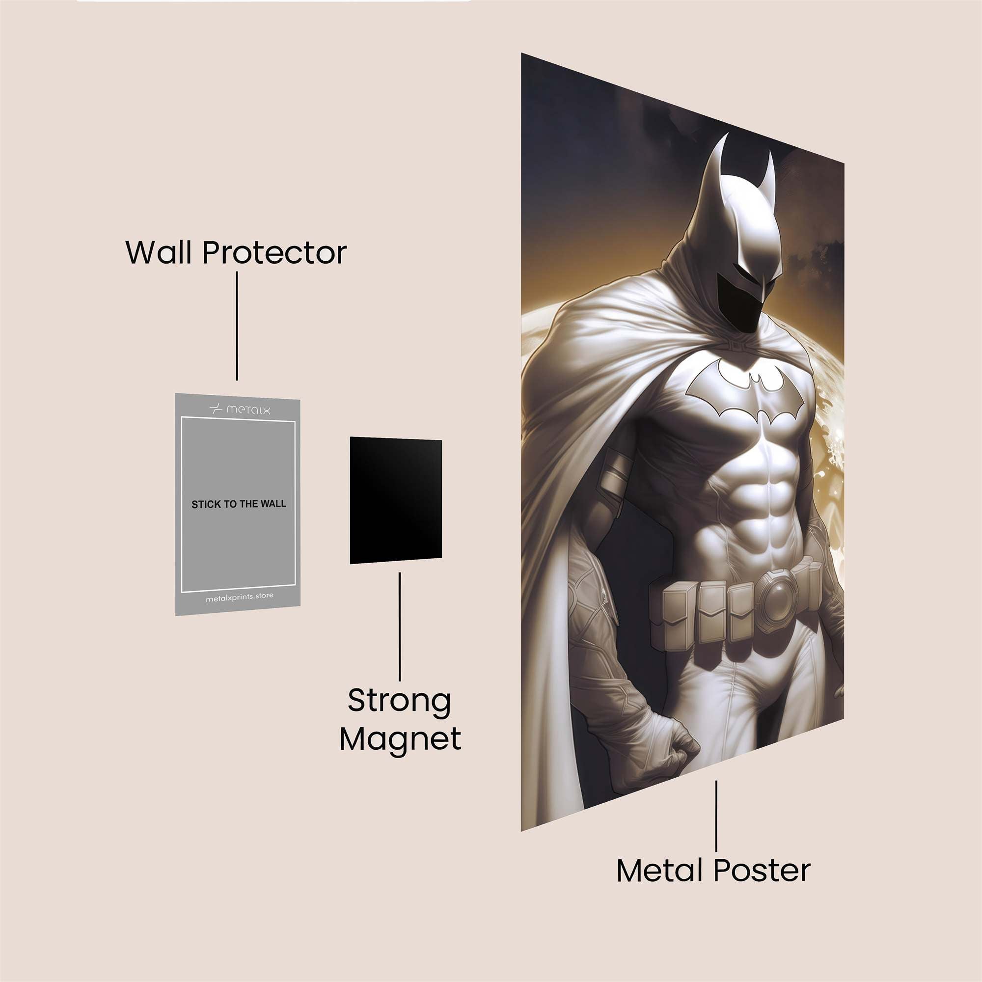 Batman Luminous Safe Wall Magnetic / M