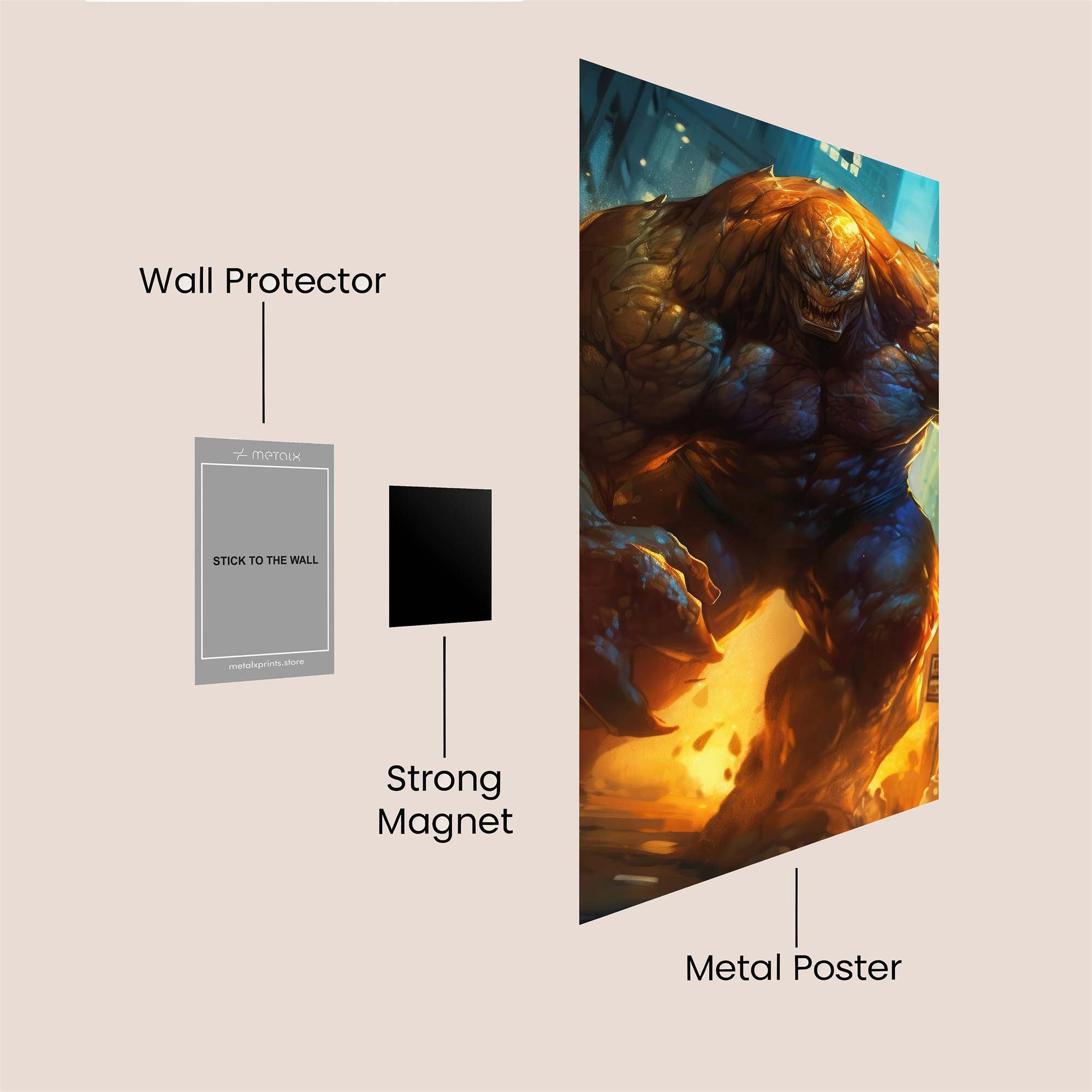 Monster Frenzy Safe Wall Magnetic / M