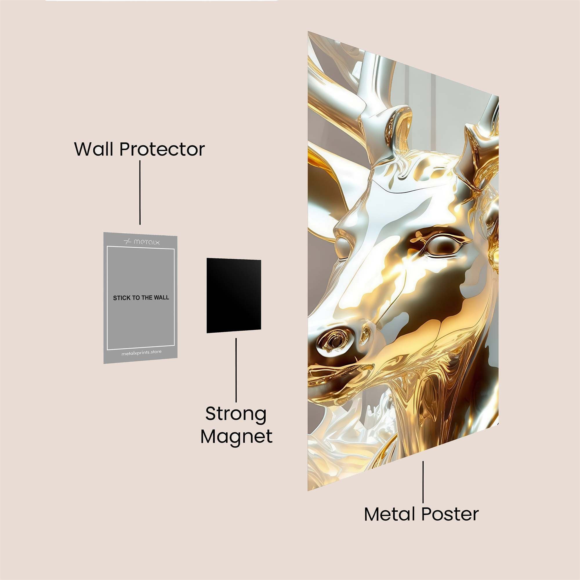 Golden Reverie Safe Wall Magnetic / M