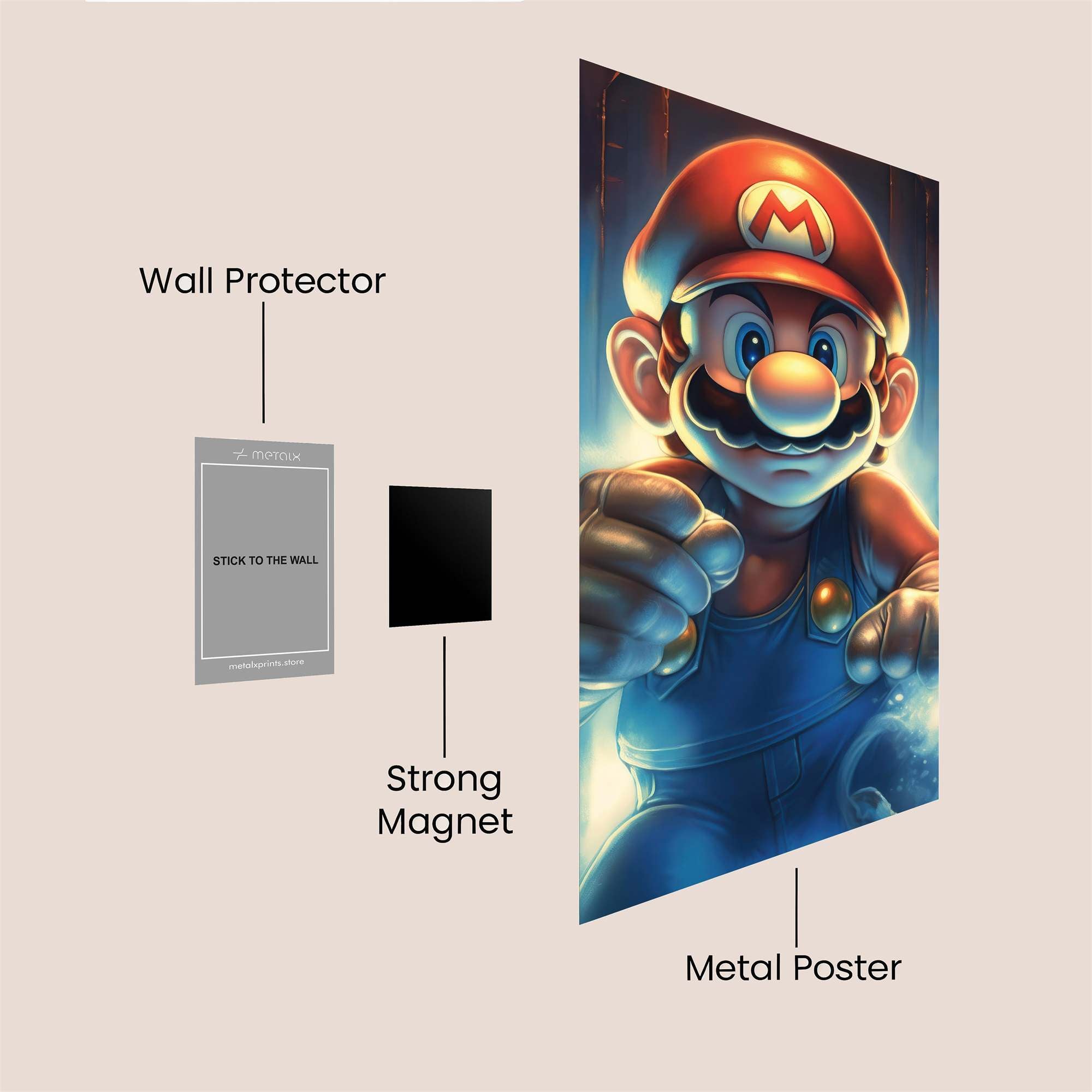 Mario Blaze Safe Wall Magnetic / M