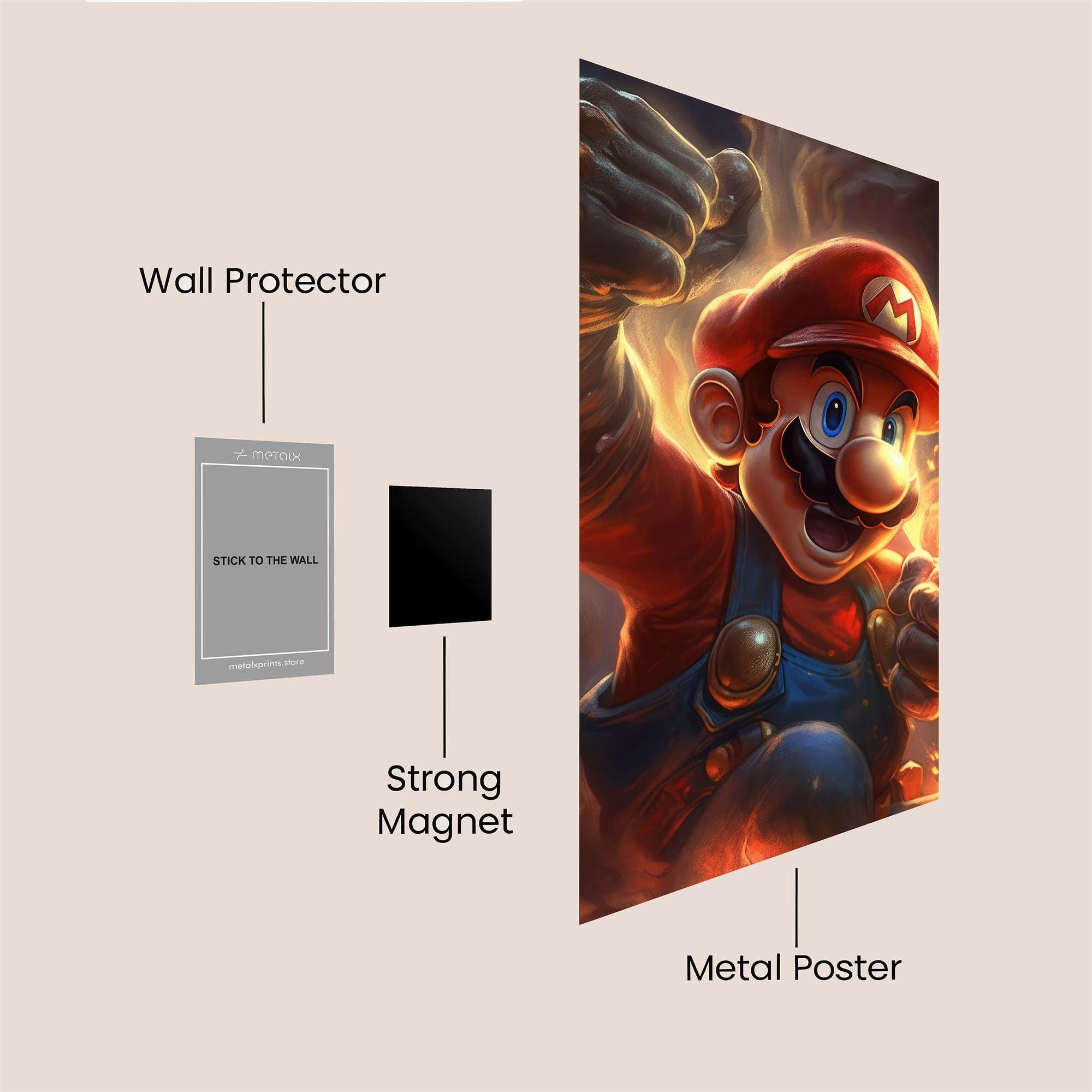 Mario Blaze Safe Wall Magnetic / M