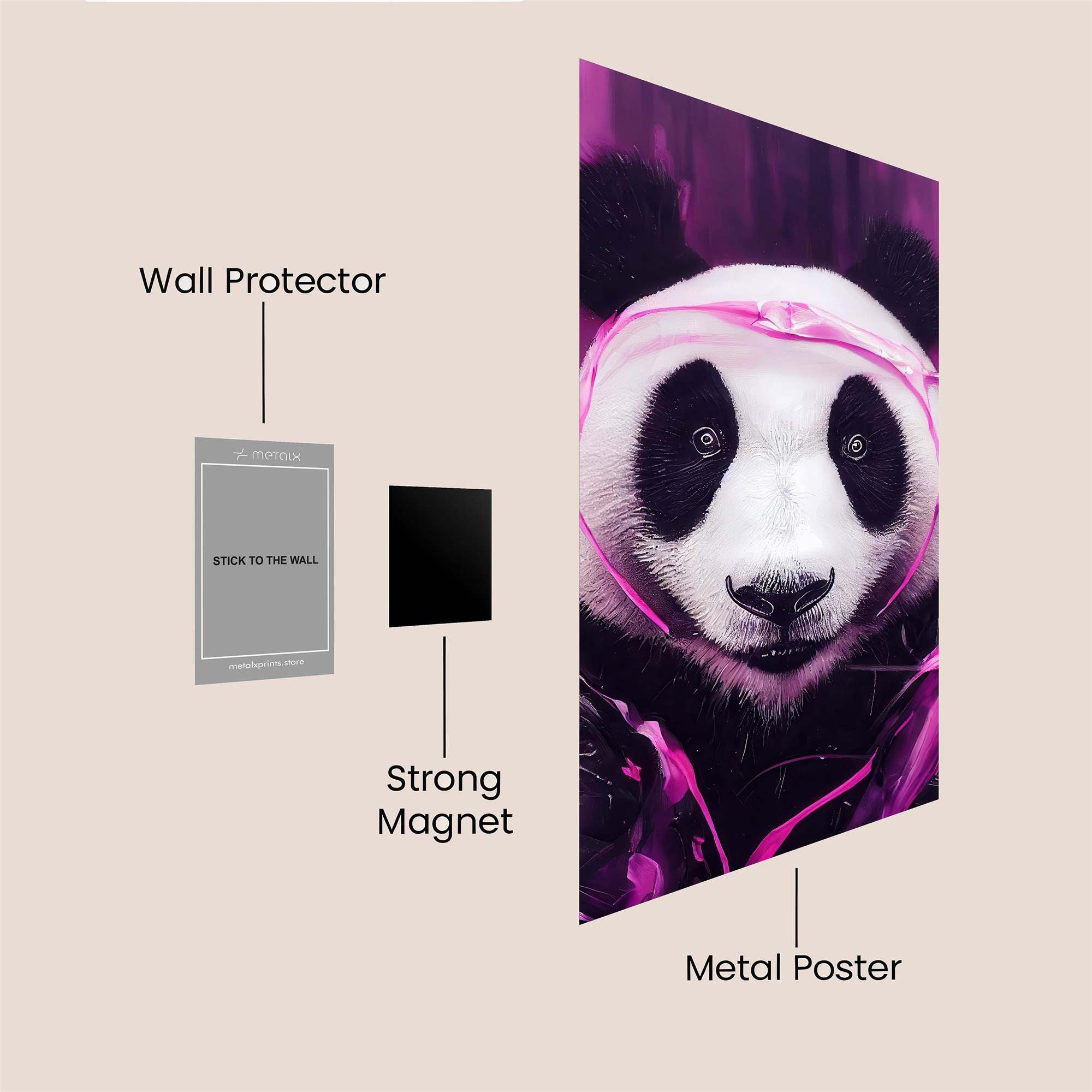 Panda Dreamscape Safe Wall Magnetic / M