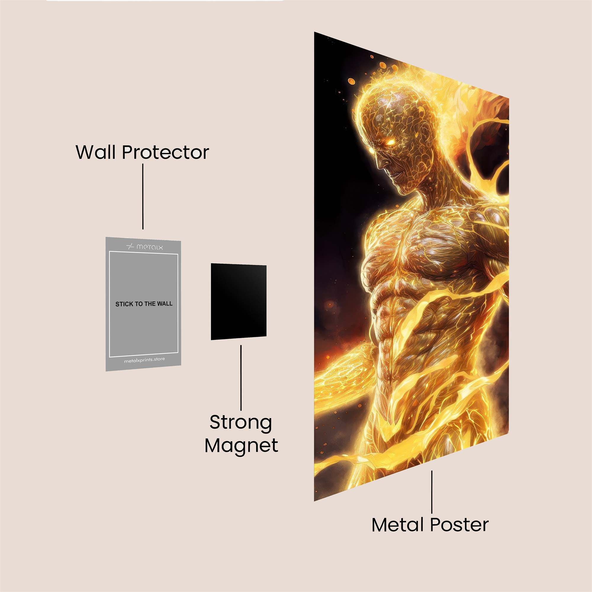 Inferno Essence Safe Wall Magnetic / M