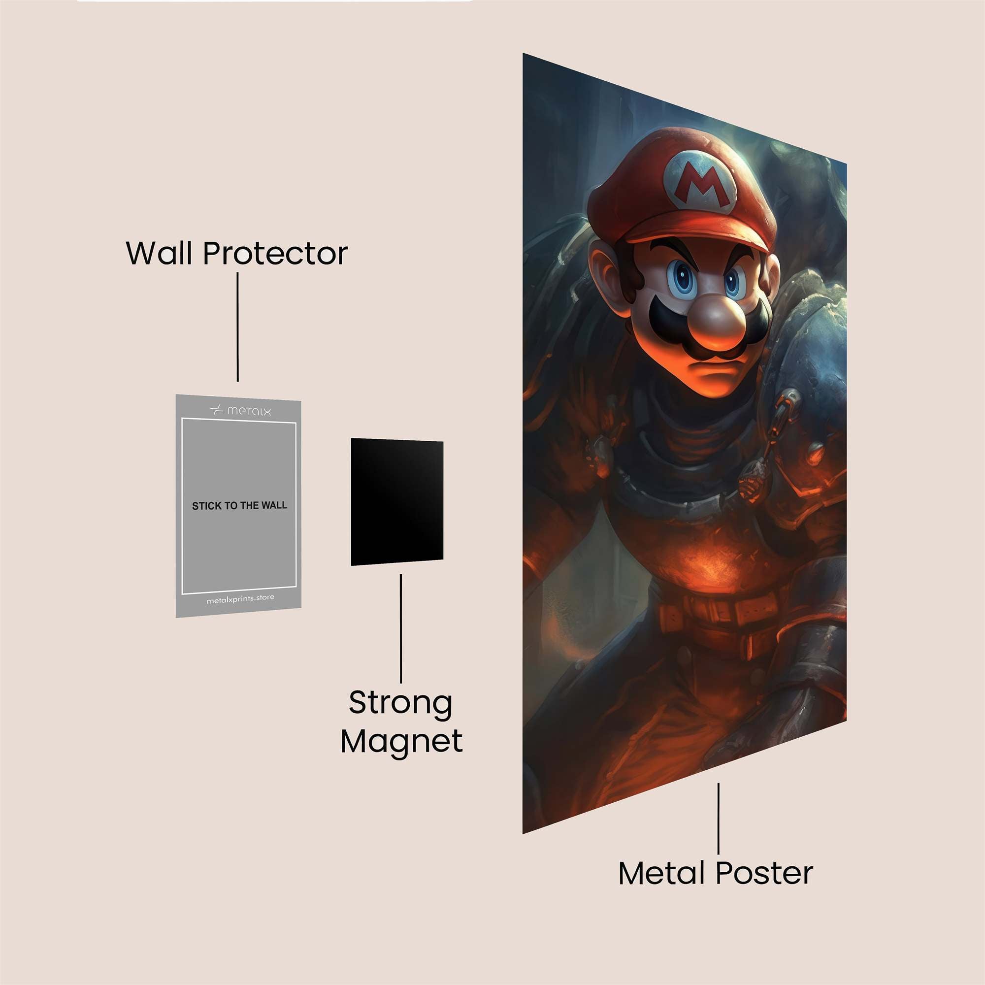 Mario Valor Safe Wall Magnetic / M