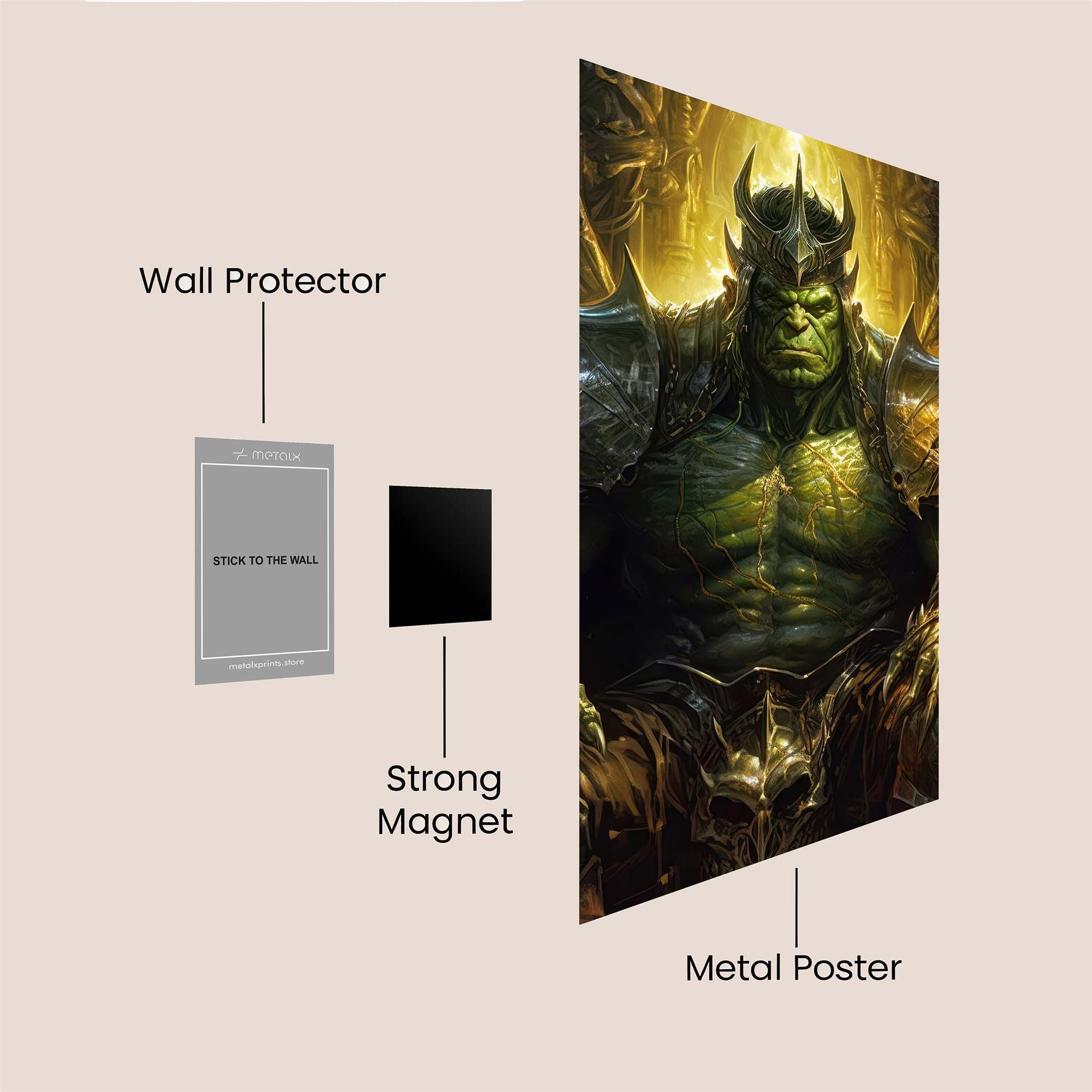Hulk Majesty Safe Wall Magnetic / M