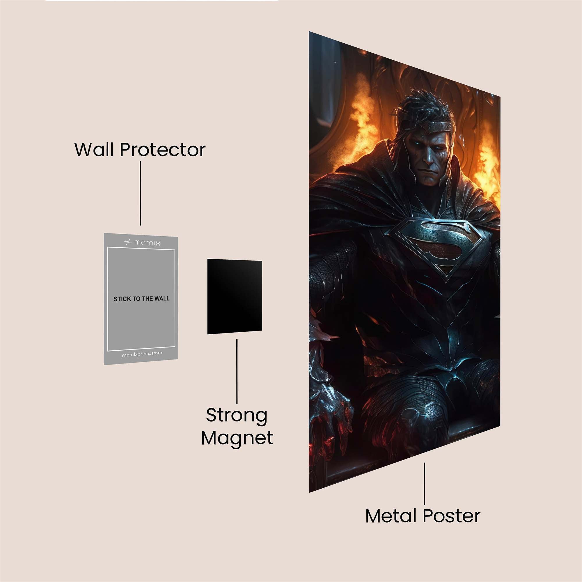 Superman Dominion Safe Wall Magnetic / M