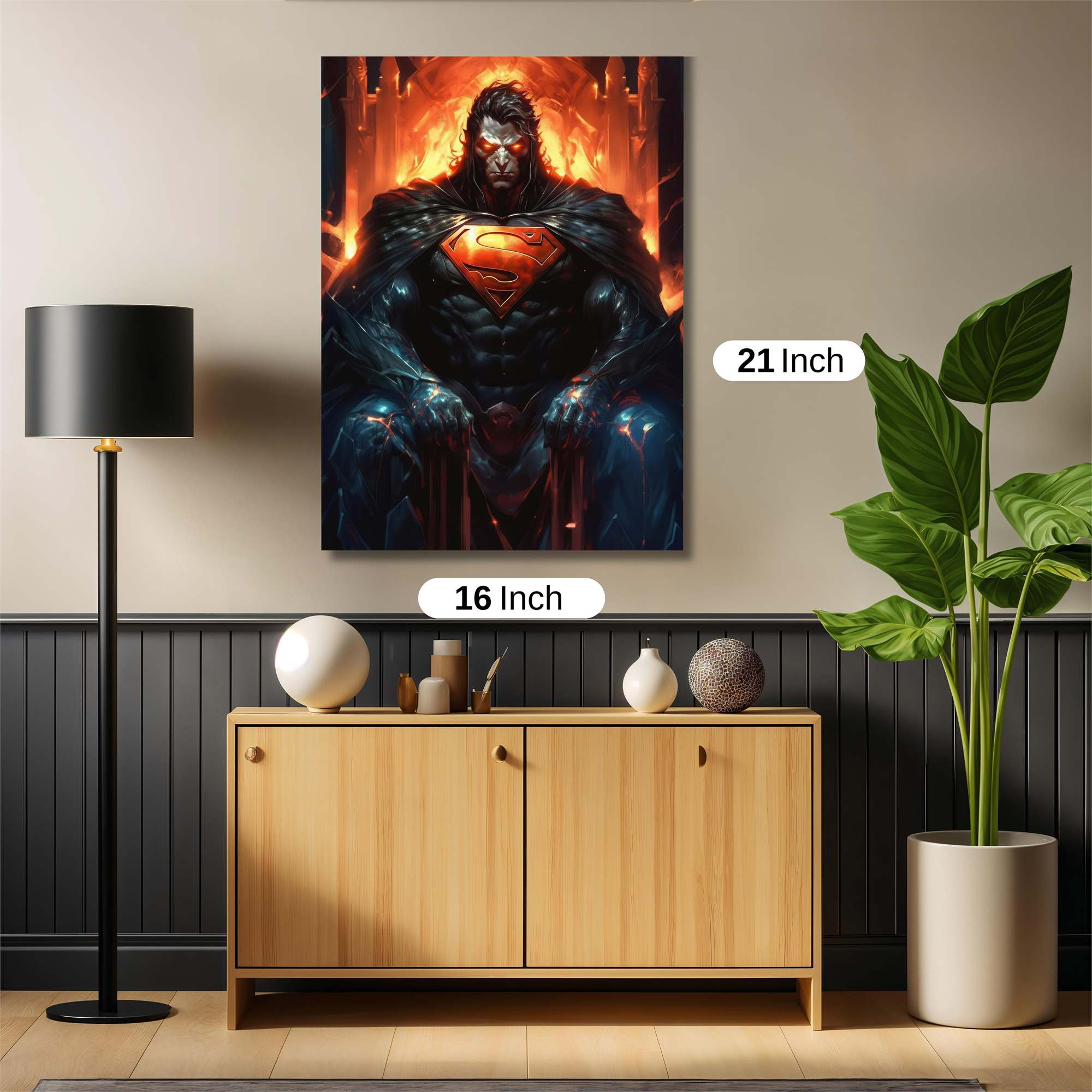 Superman Inferno Safe Wall Magnetic / M