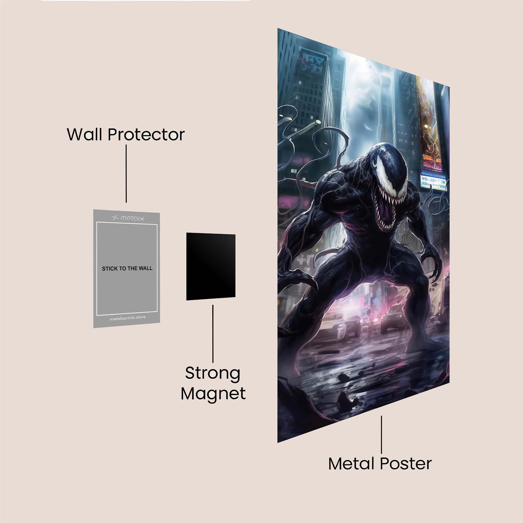 Venom Unleashed Safe Wall Magnetic / M