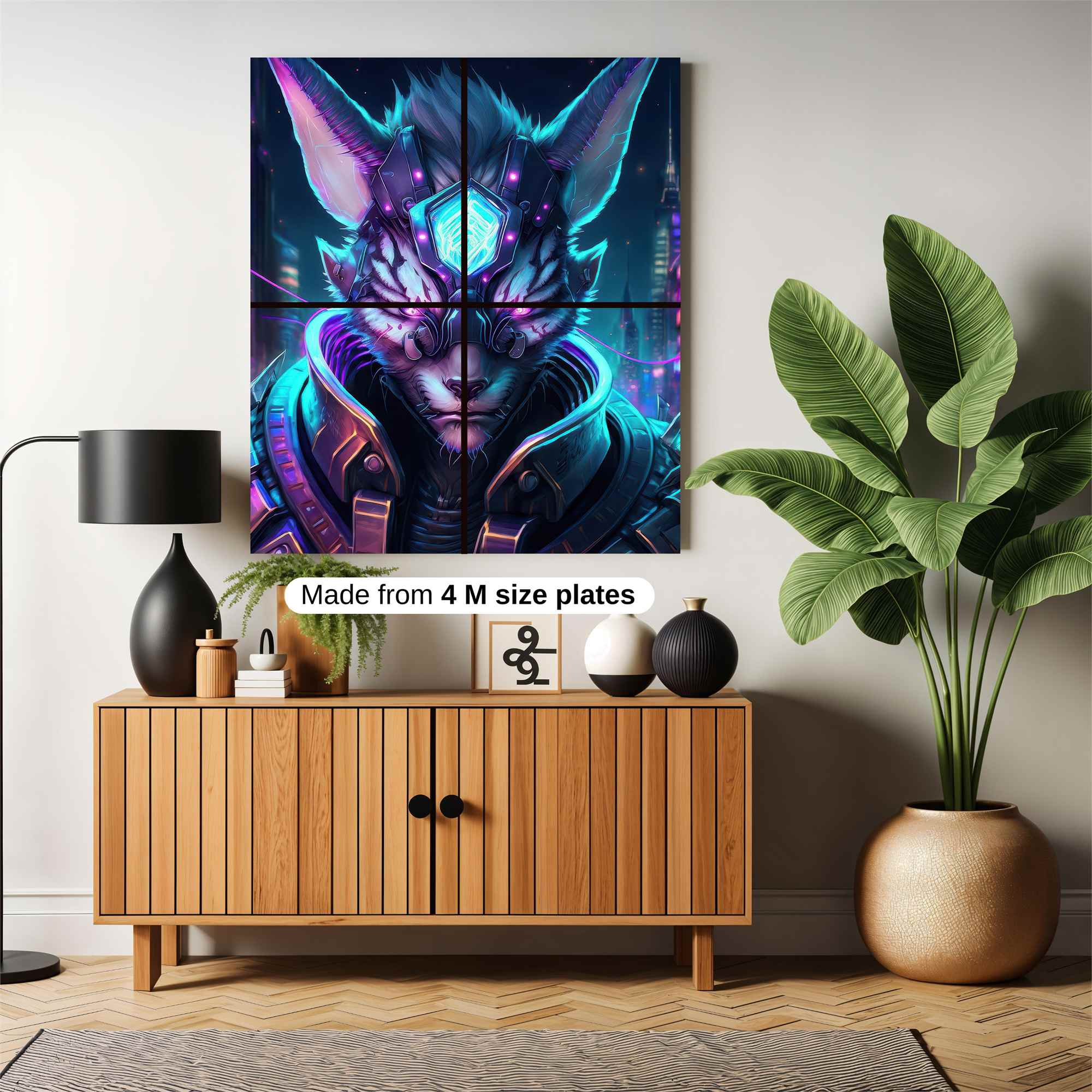 Cyber Feline Safe Wall Magnetic / M