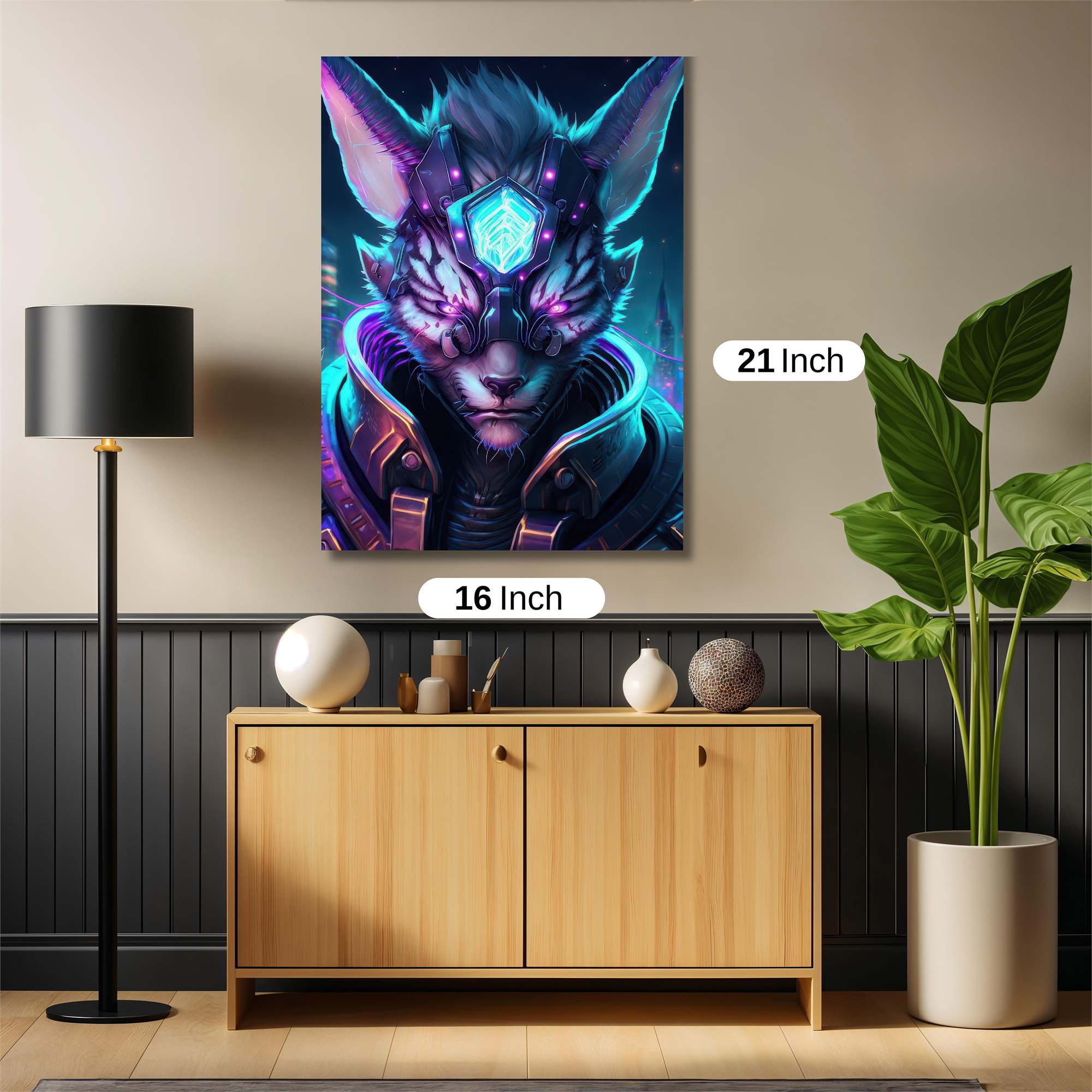 Cyber Feline Safe Wall Magnetic / M