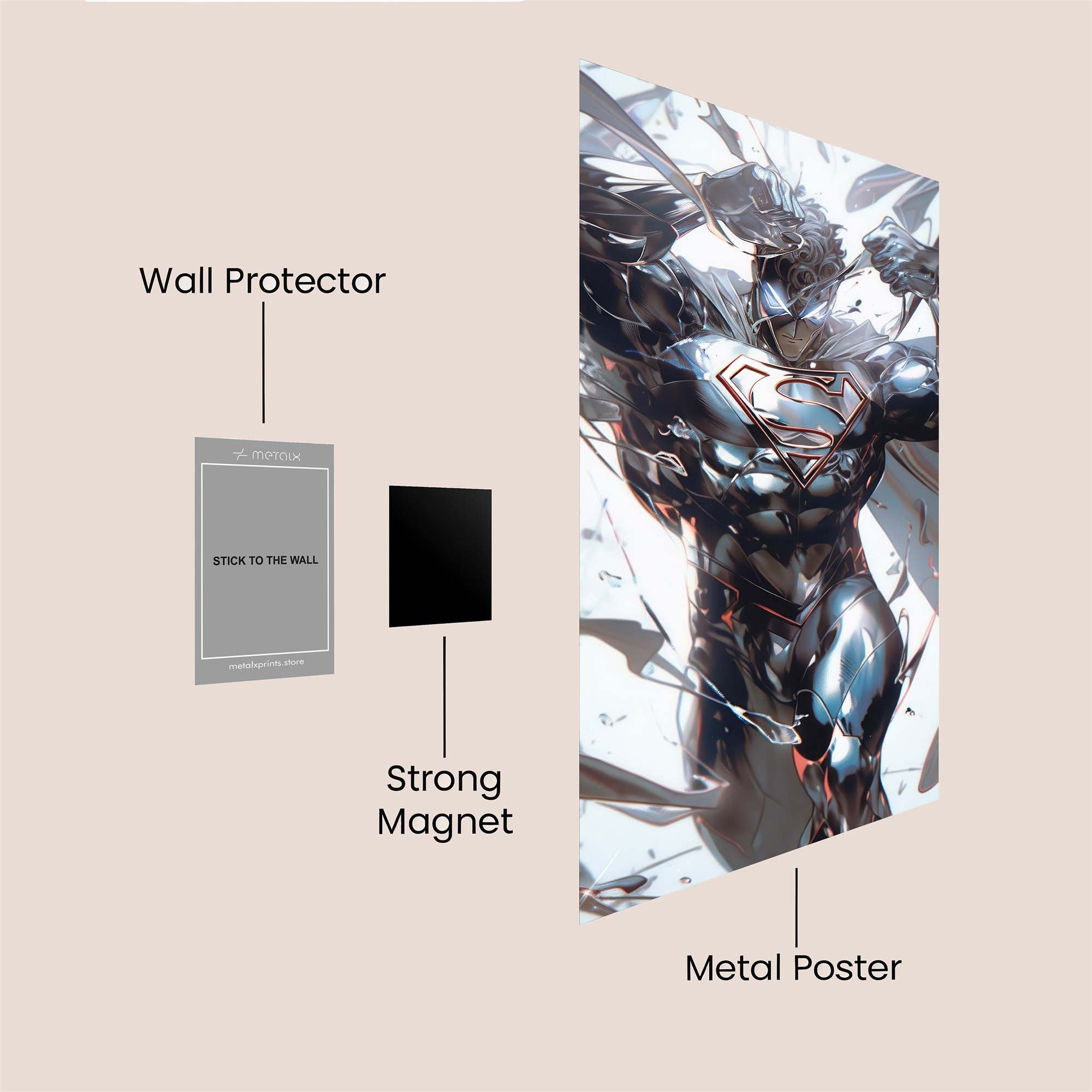 Superman Ascension Safe Wall Magnetic / M