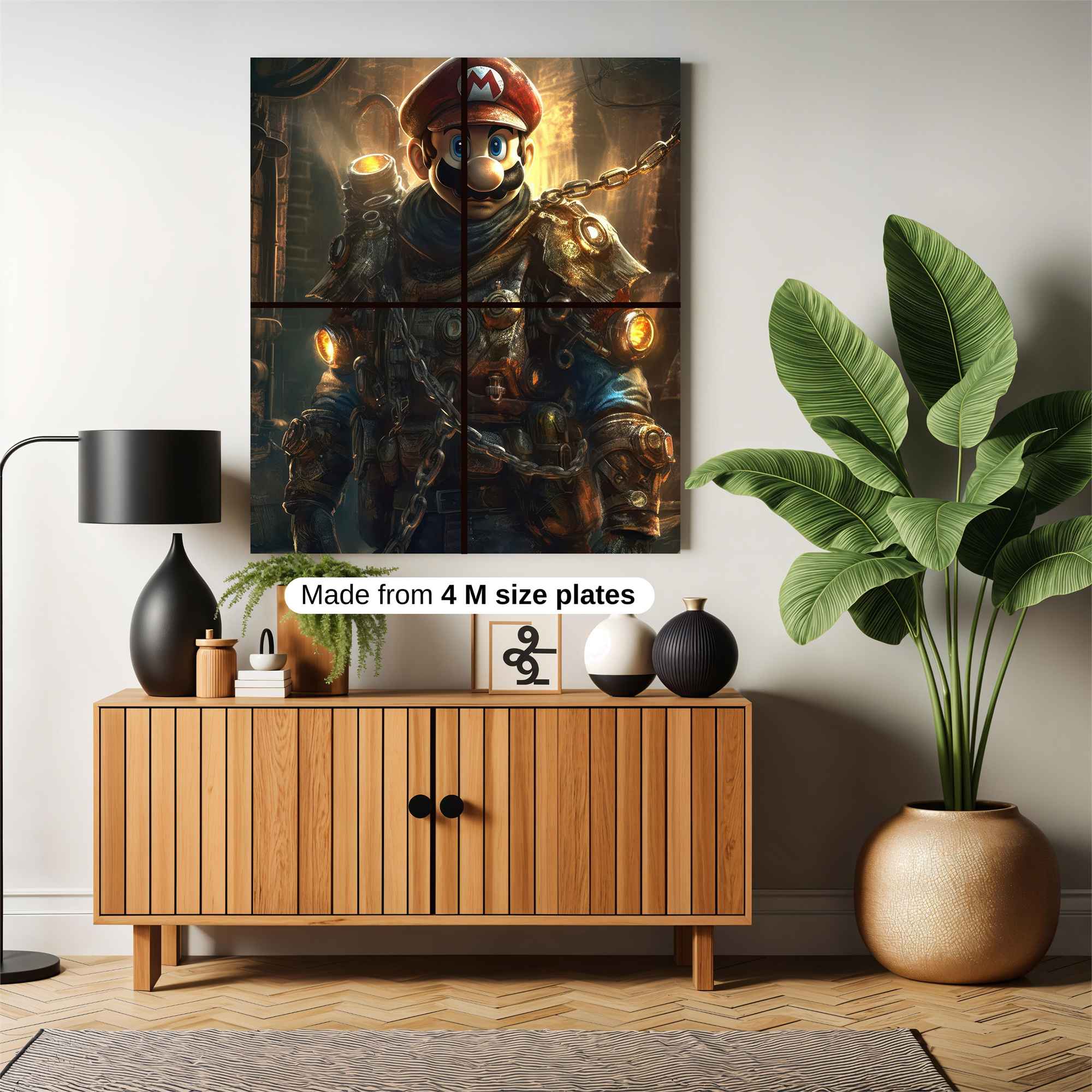 Mario Steampunk Safe Wall Magnetic / M