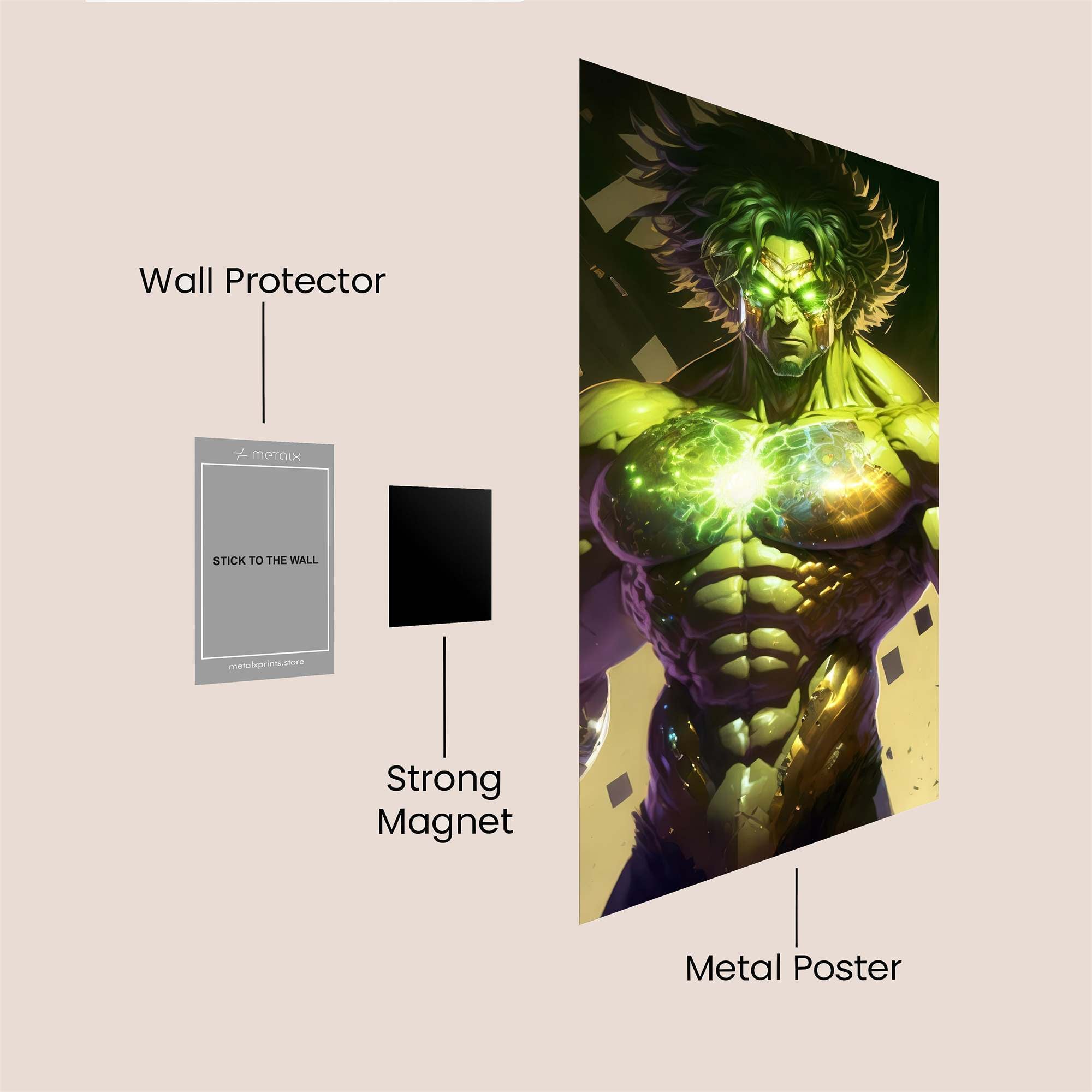 Gamma Glow Safe Wall Magnetic / M