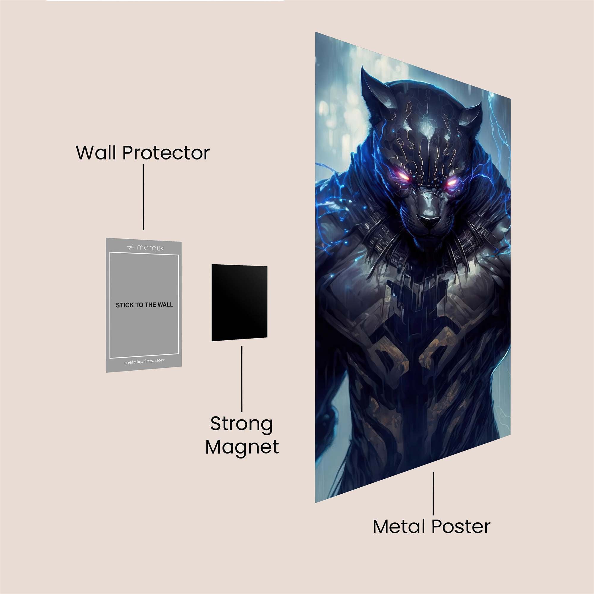 Panther Charge Safe Wall Magnetic / M