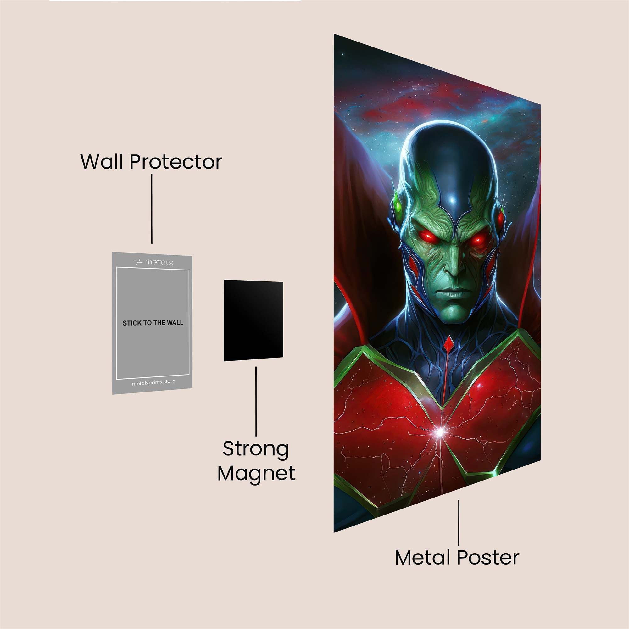 Martian Majesty Safe Wall Magnetic / M