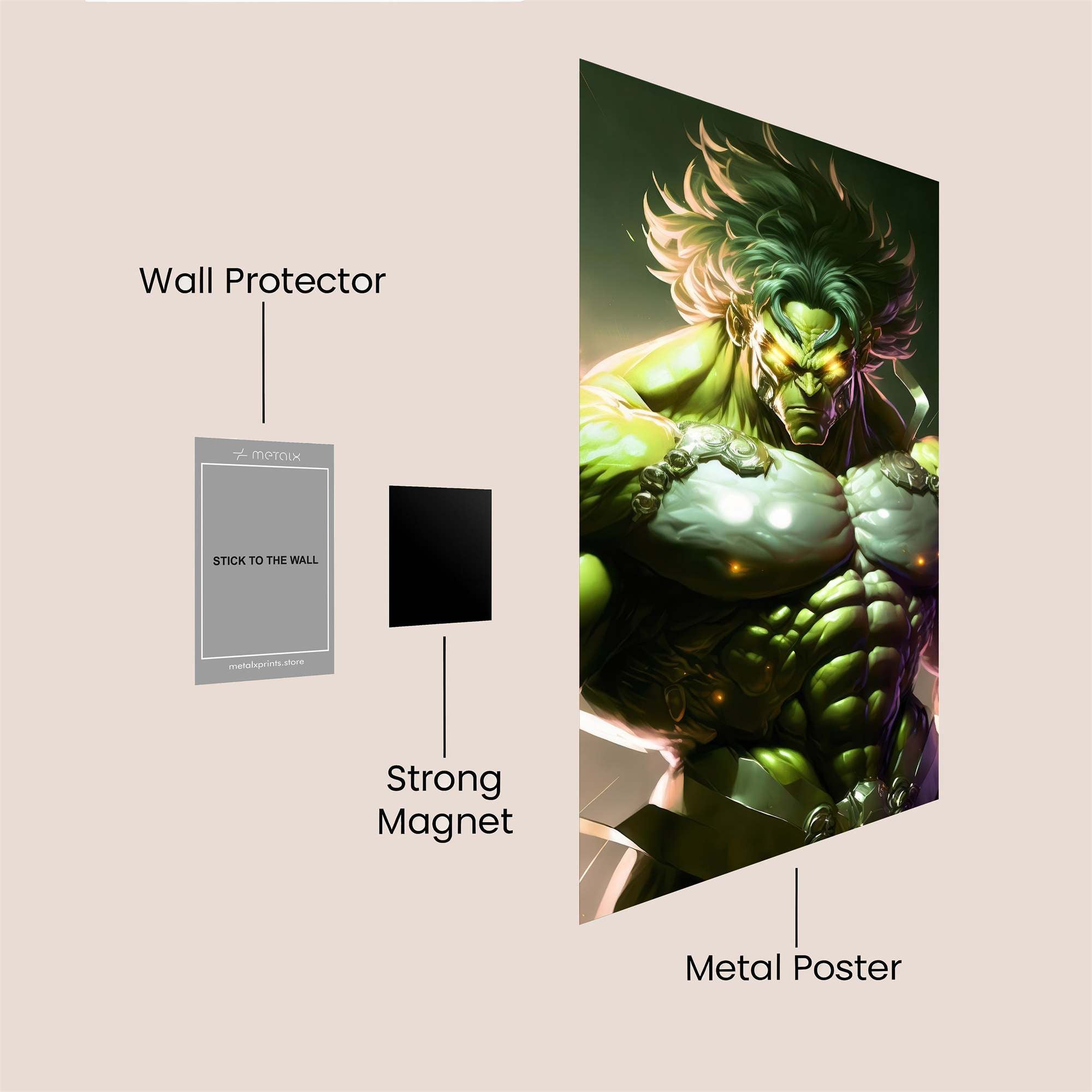 Hulk Fury Safe Wall Magnetic / M