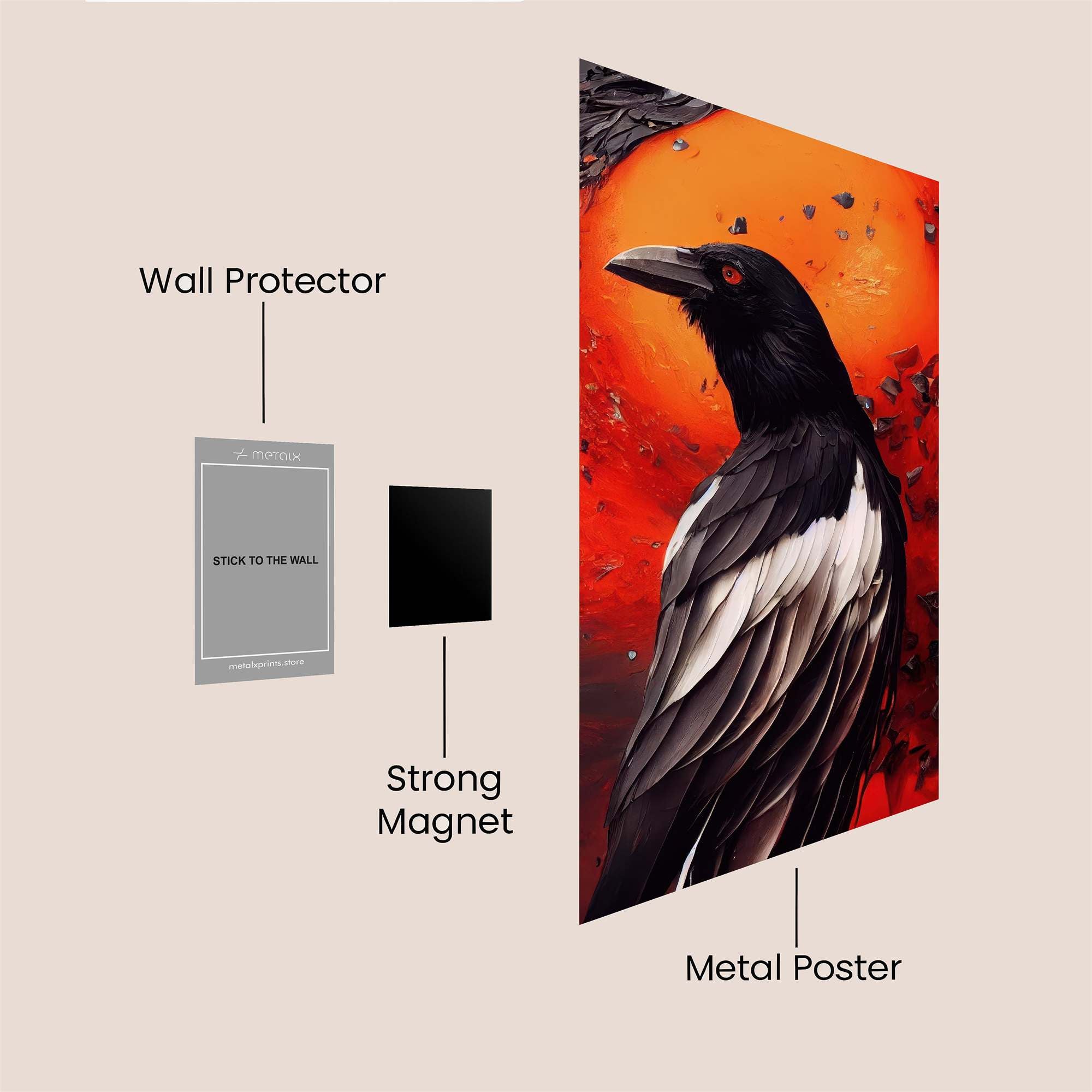 Raven Resurgence Safe Wall Magnetic / M