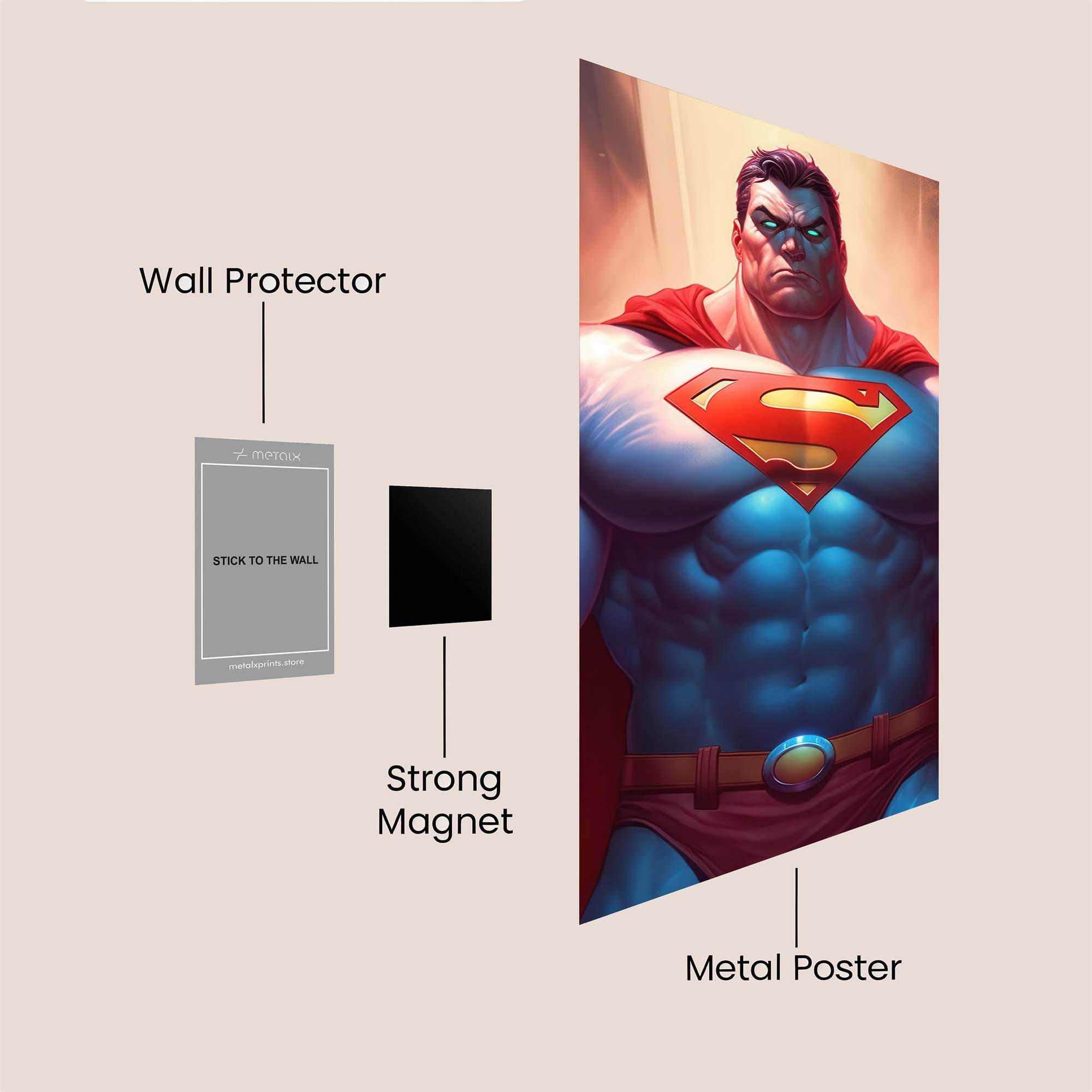 Superman Valor Safe Wall Magnetic / M
