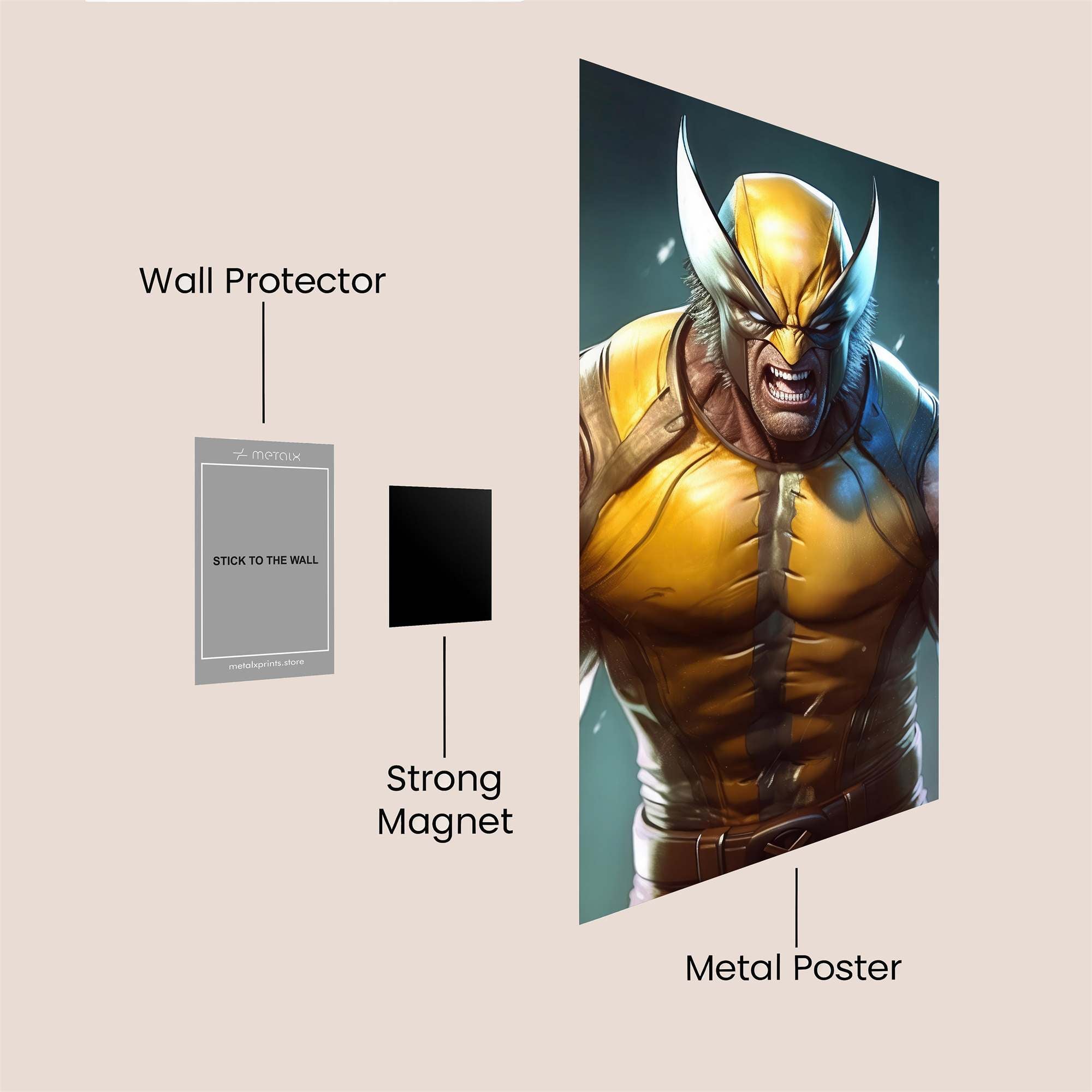 Wolverine Ferocity Safe Wall Magnetic / M
