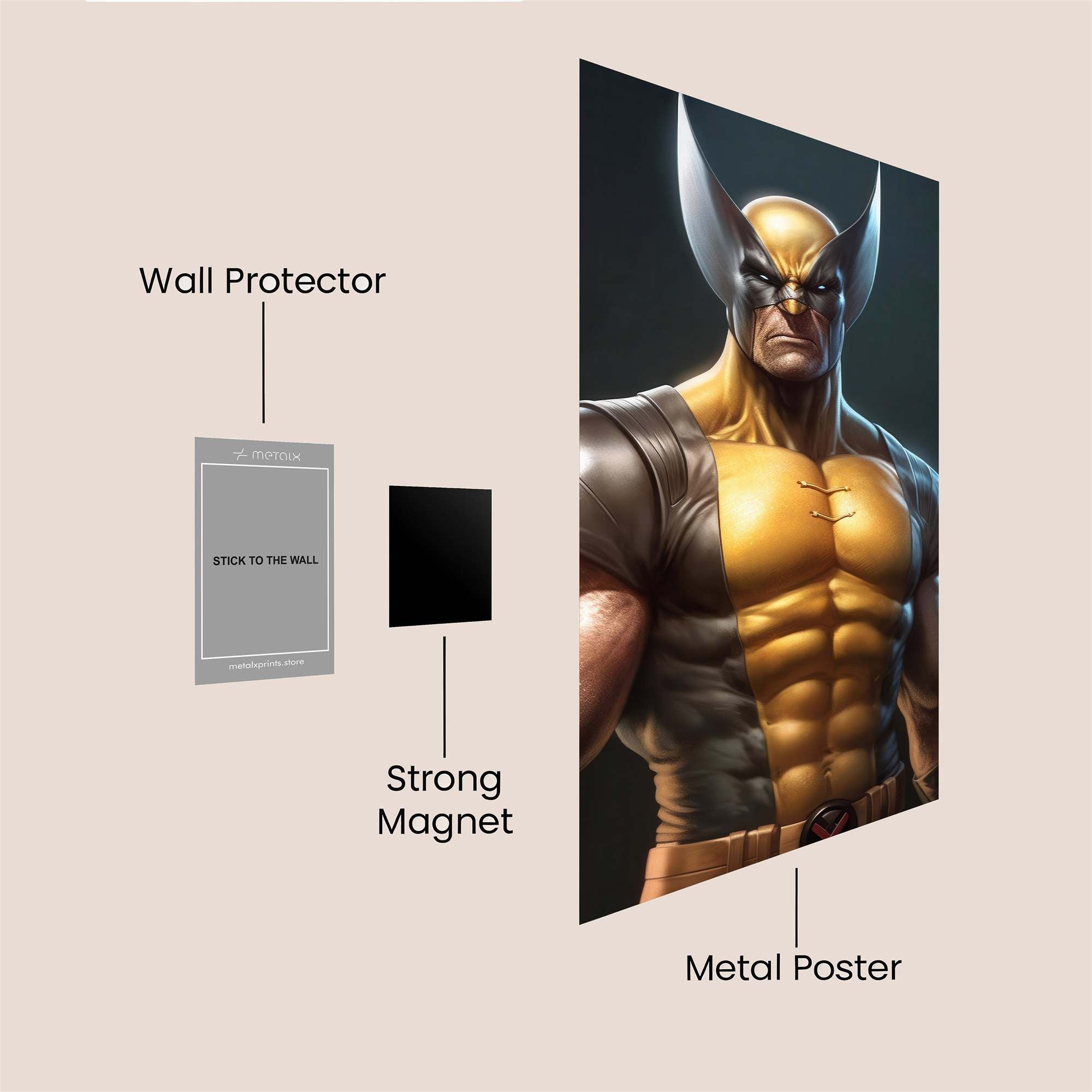 Wolverine Ferocity Safe Wall Magnetic / M