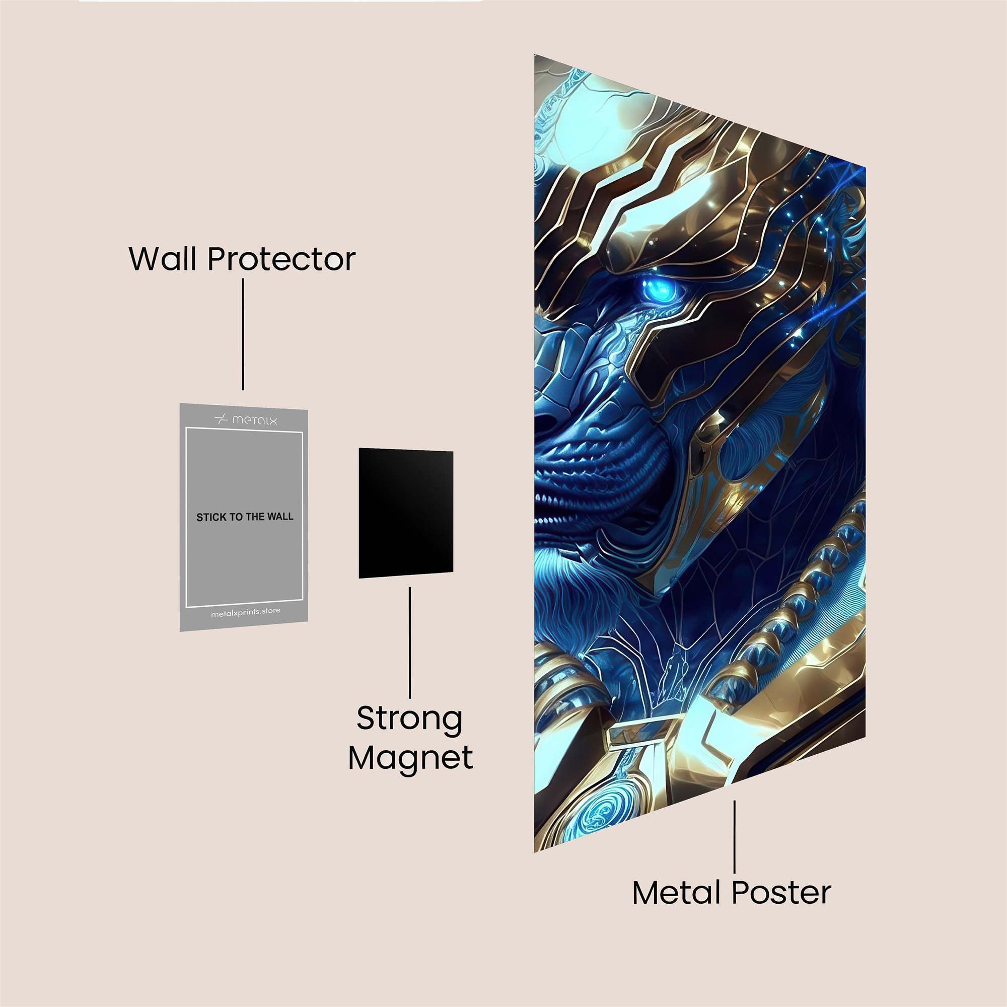 Cyber Feline Safe Wall Magnetic / M