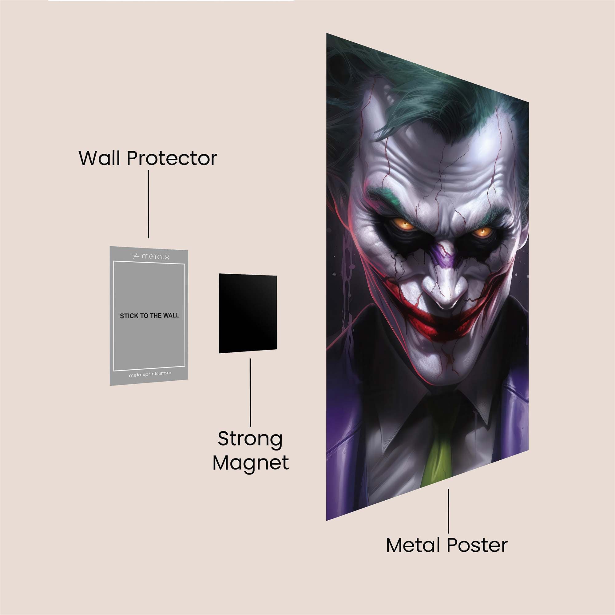 Joker Menace Safe Wall Magnetic / M